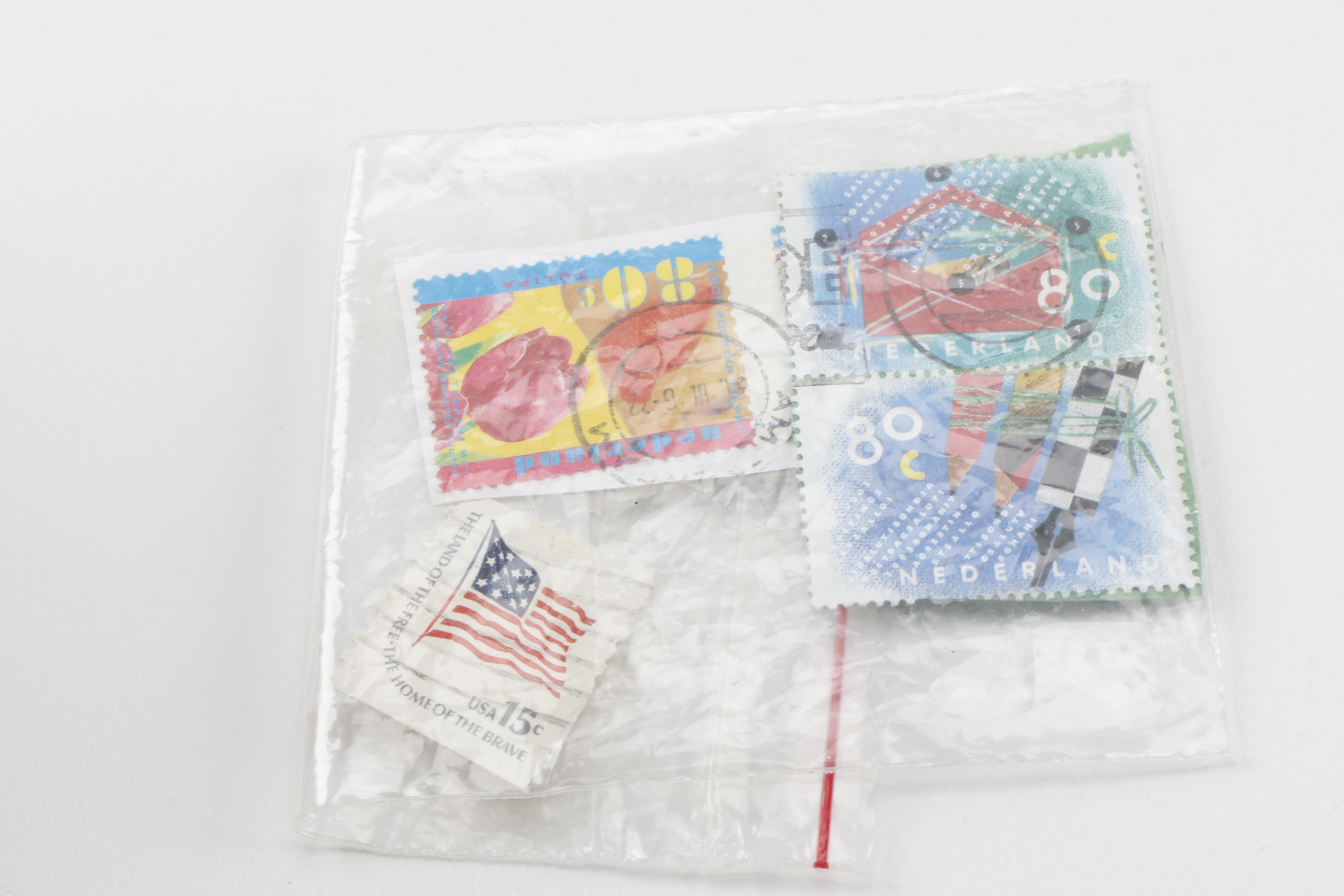 Large Assortment of Domestic and Foreign Stamps