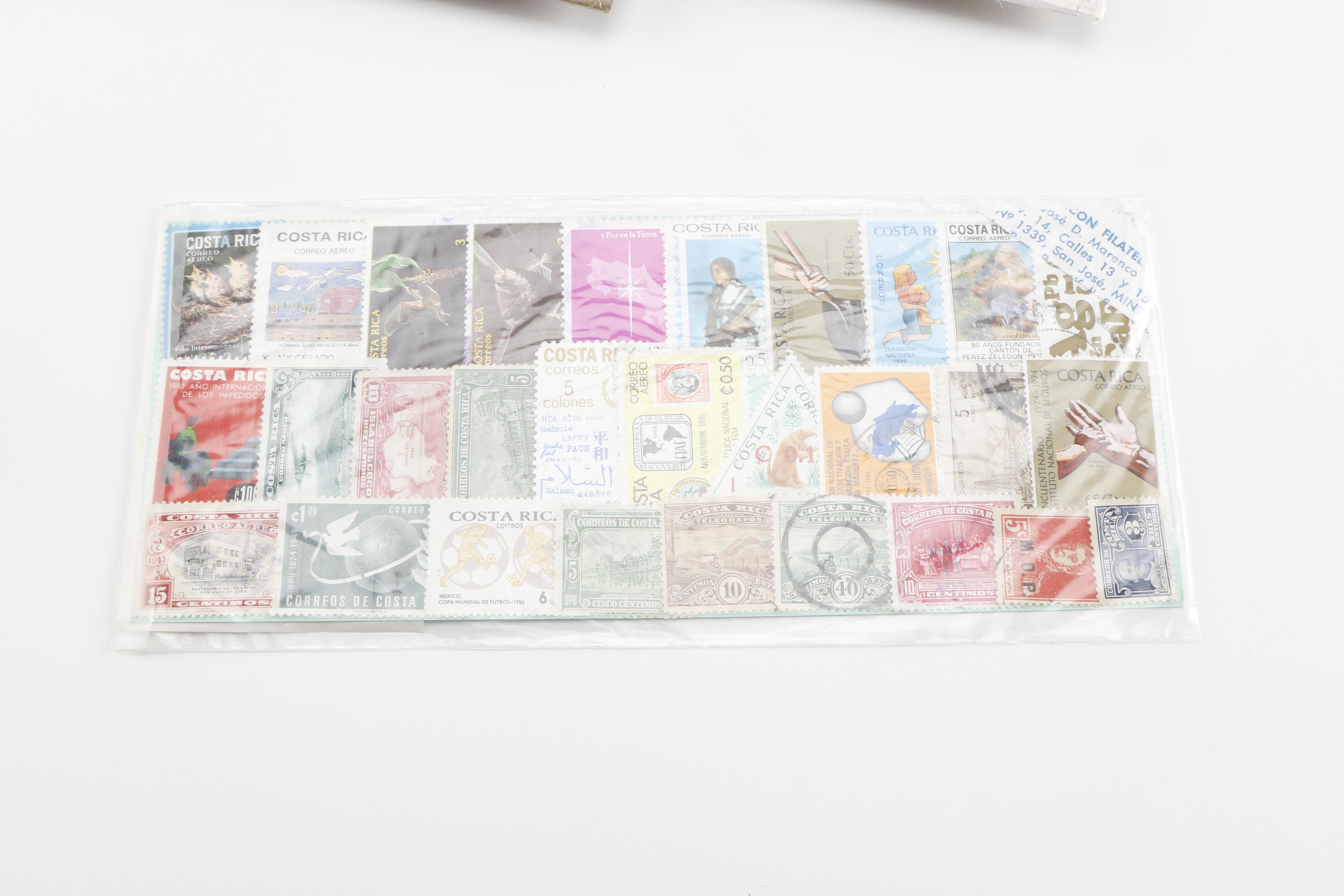 Large Assortment of Domestic and Foreign Stamps