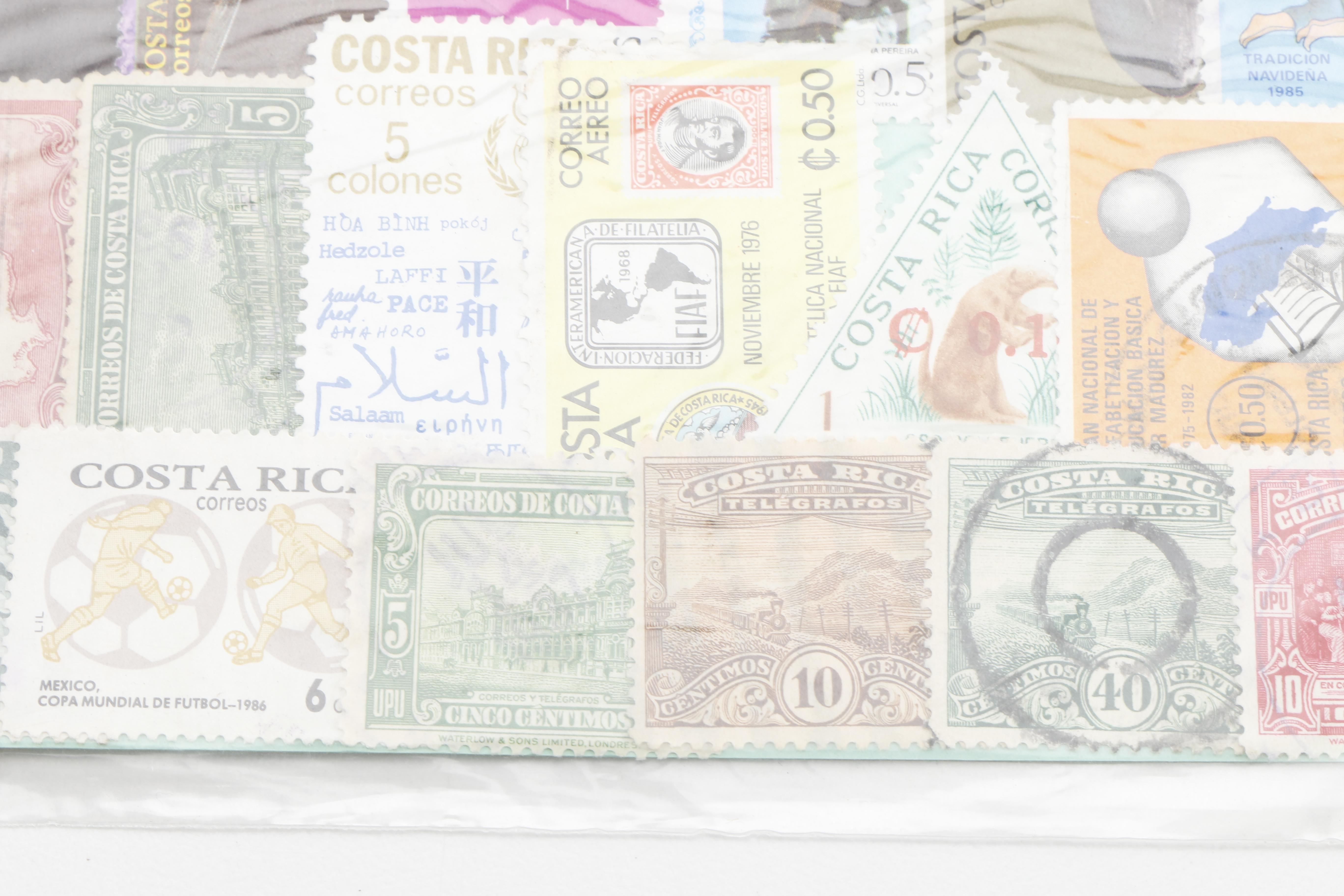 Large Assortment of Domestic and Foreign Stamps