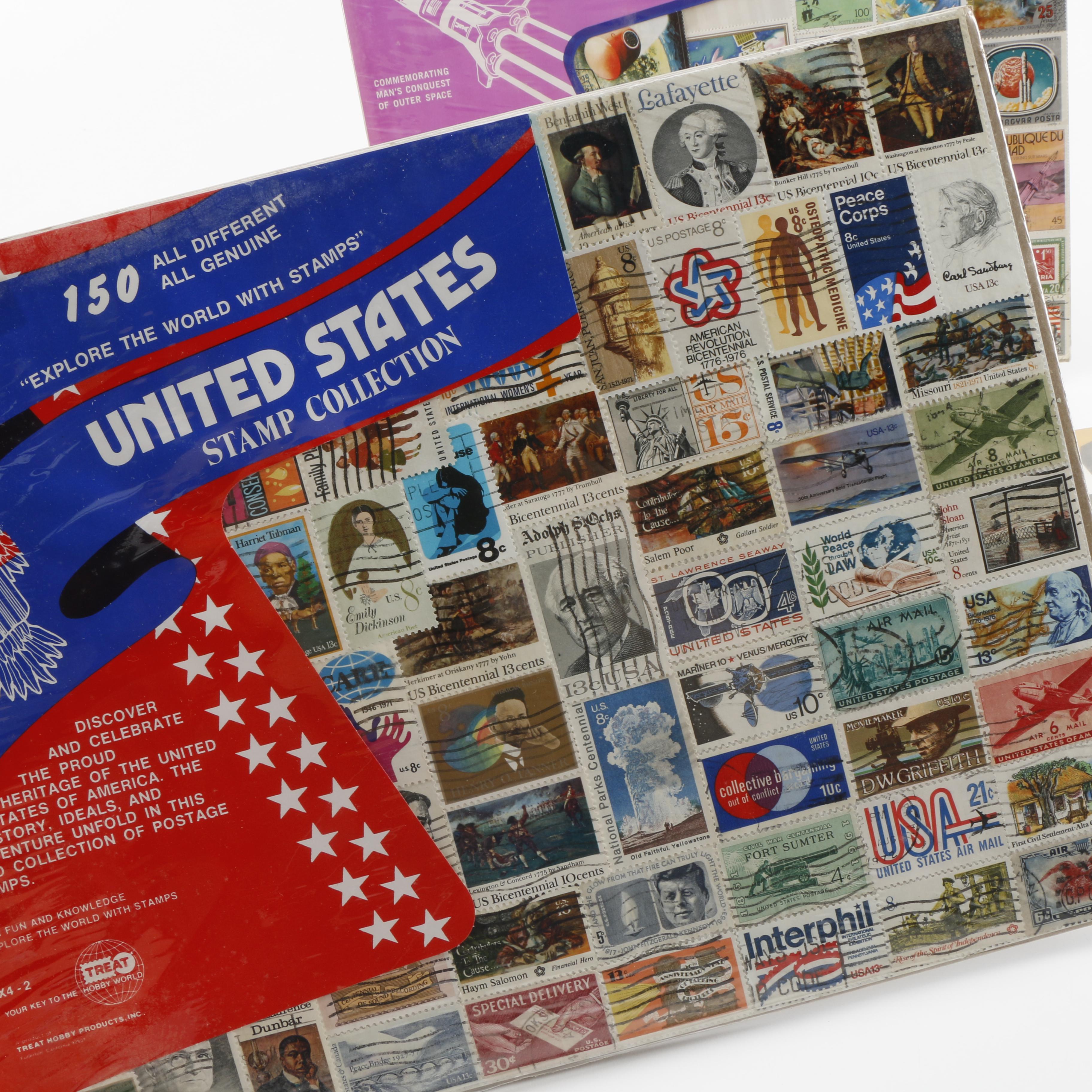 Large Assortment of Domestic and Foreign Stamps