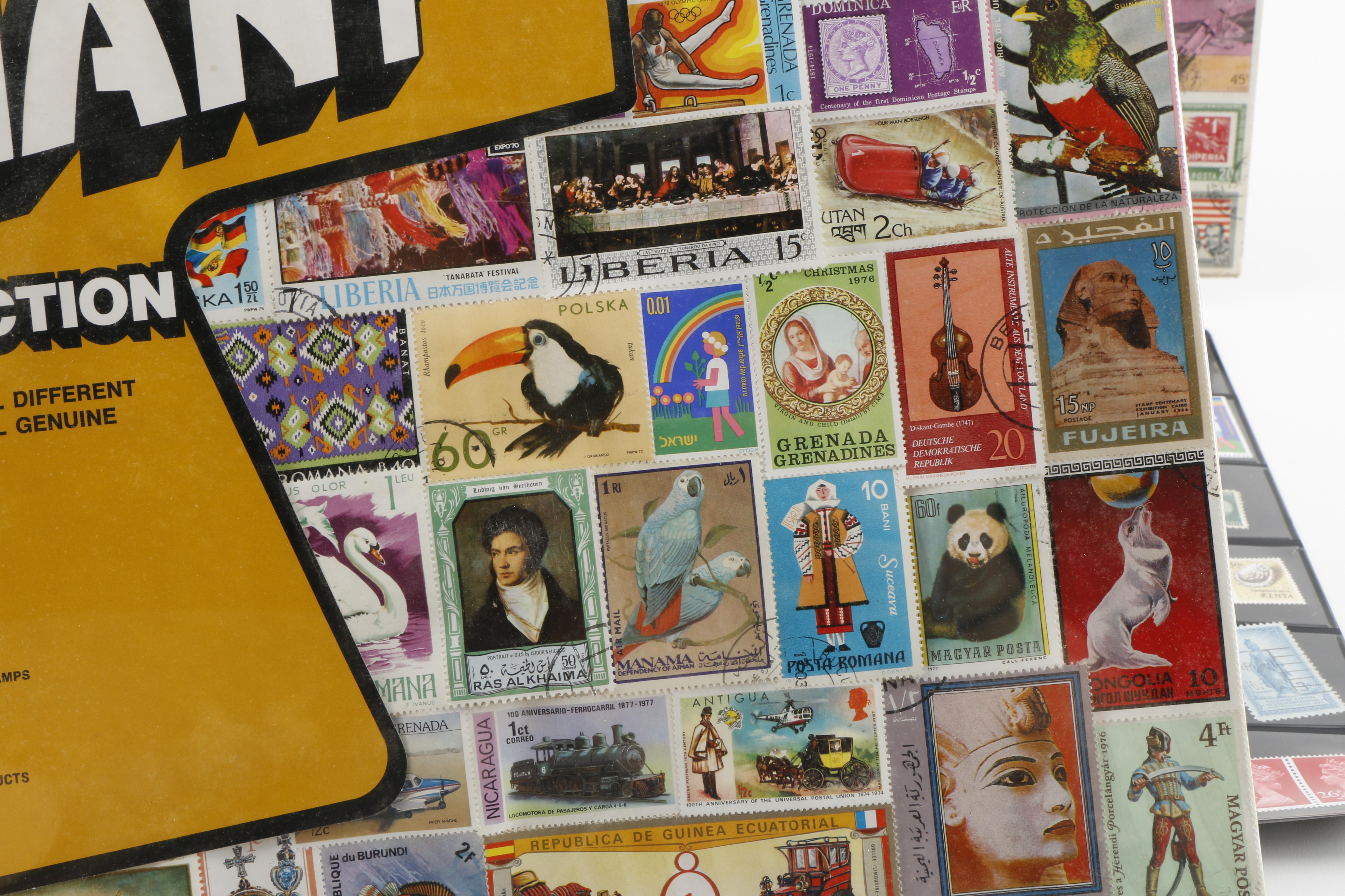 Large Assortment of Domestic and Foreign Stamps