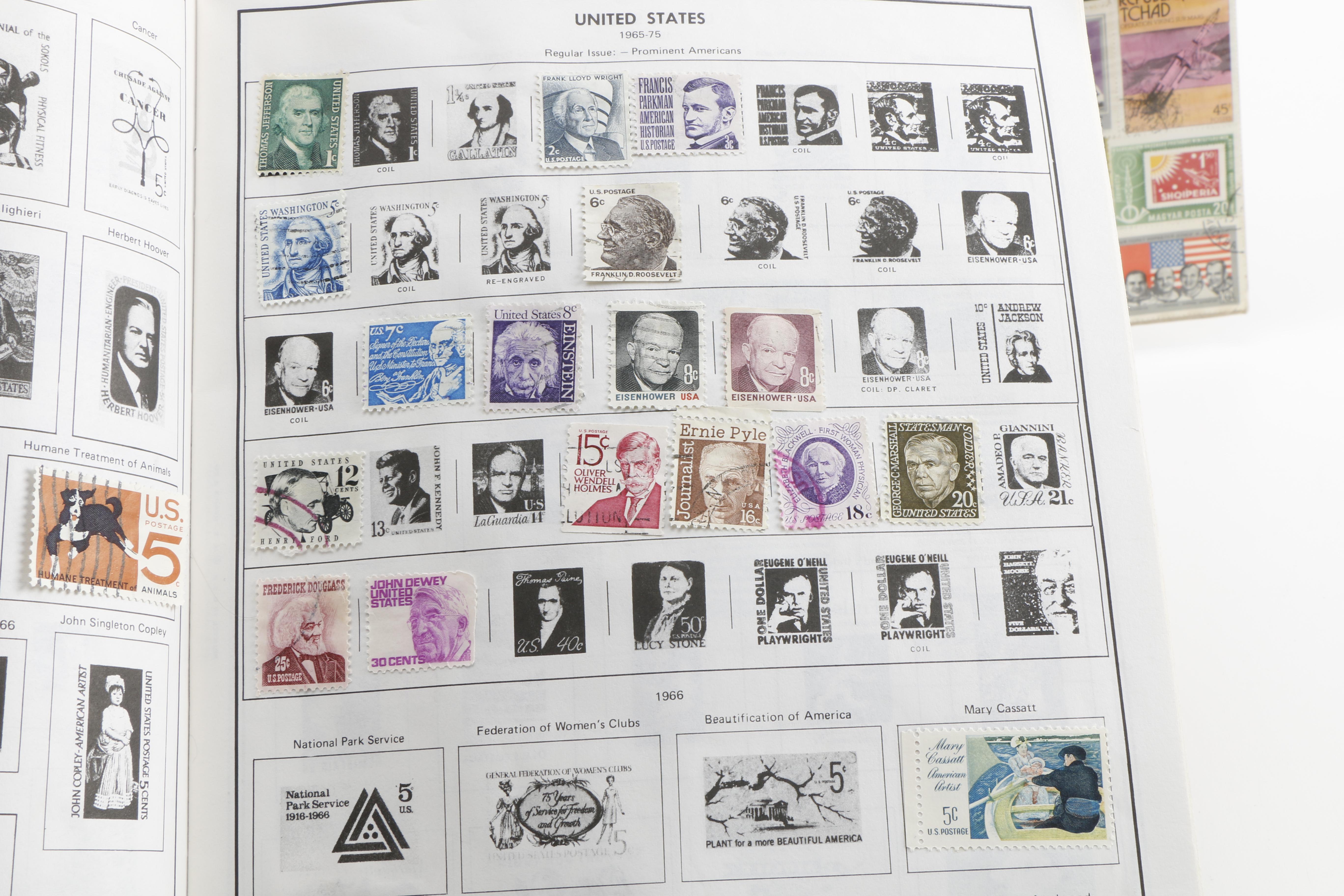 Large Assortment of Domestic and Foreign Stamps