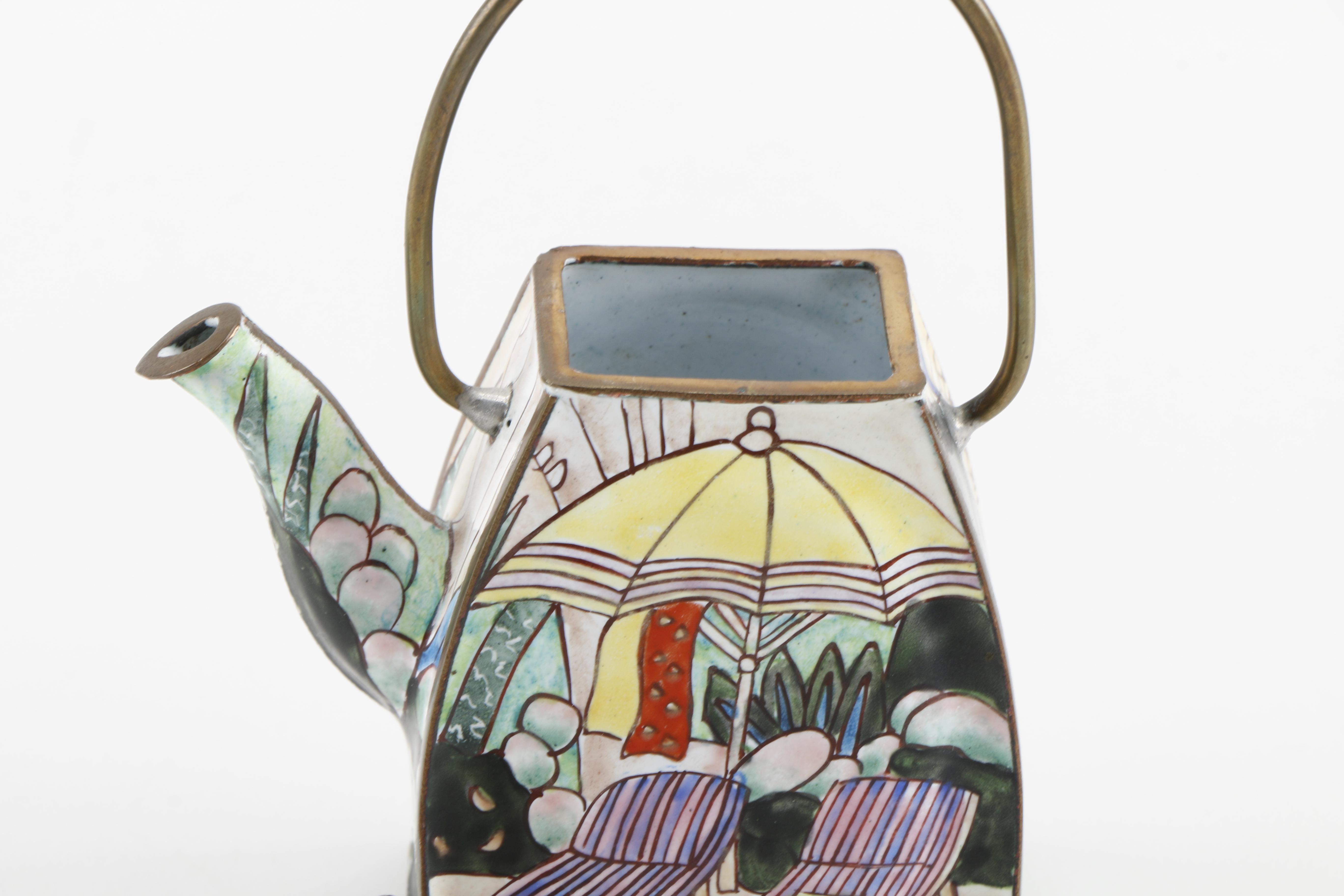 Metal Teapot Decor Including Empress Arts LTD.