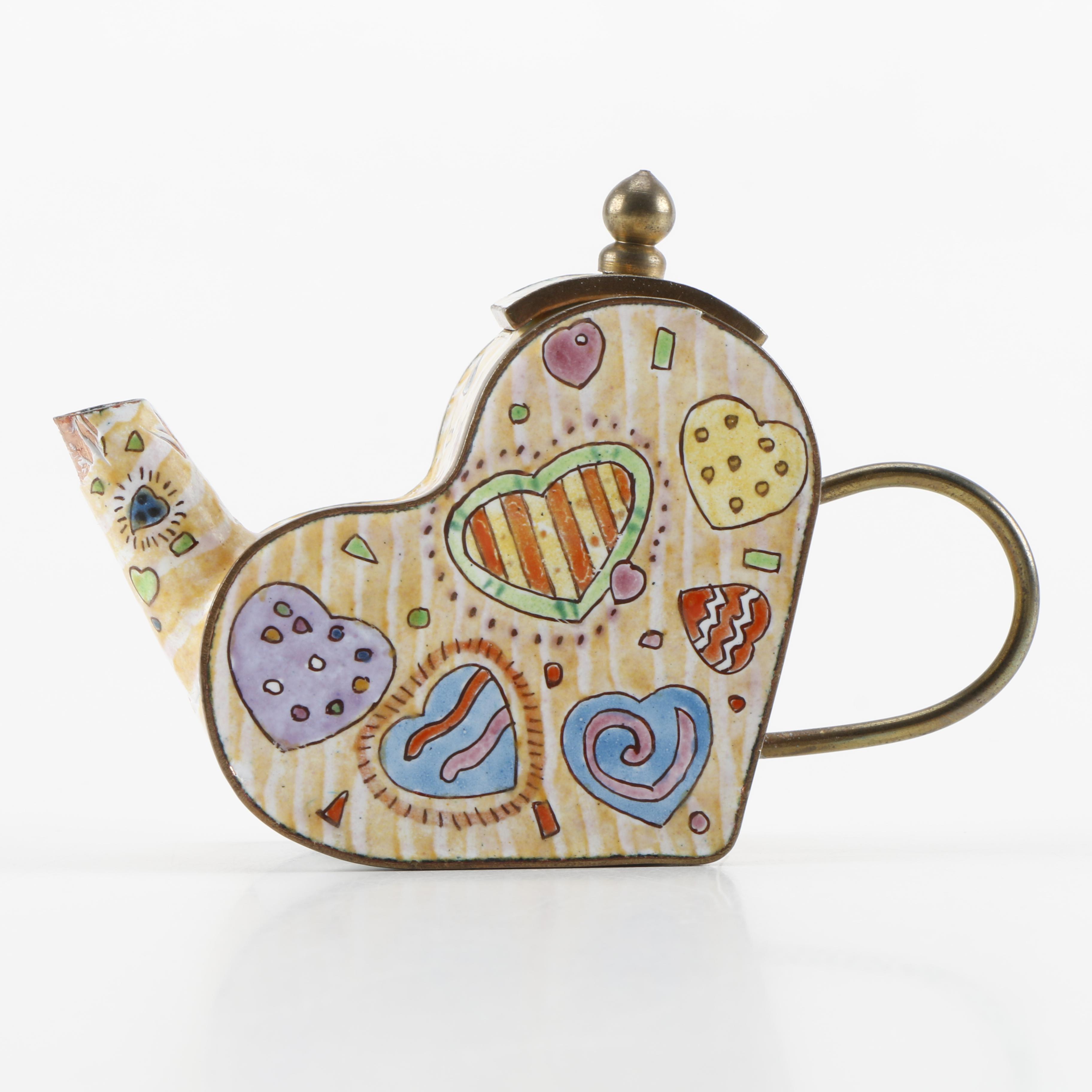 Metal Teapot Decor Including Empress Arts LTD.