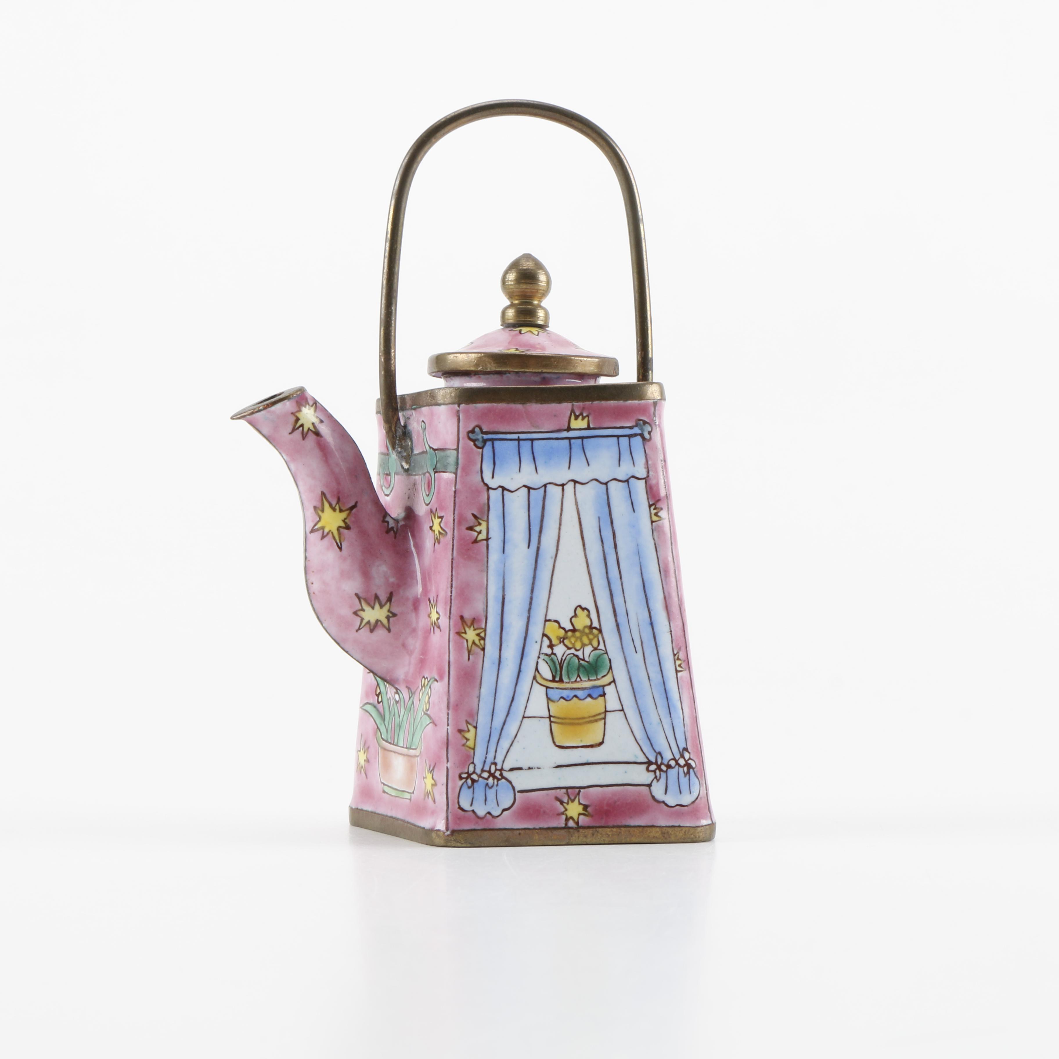 Metal Teapot Decor Including Empress Arts LTD.