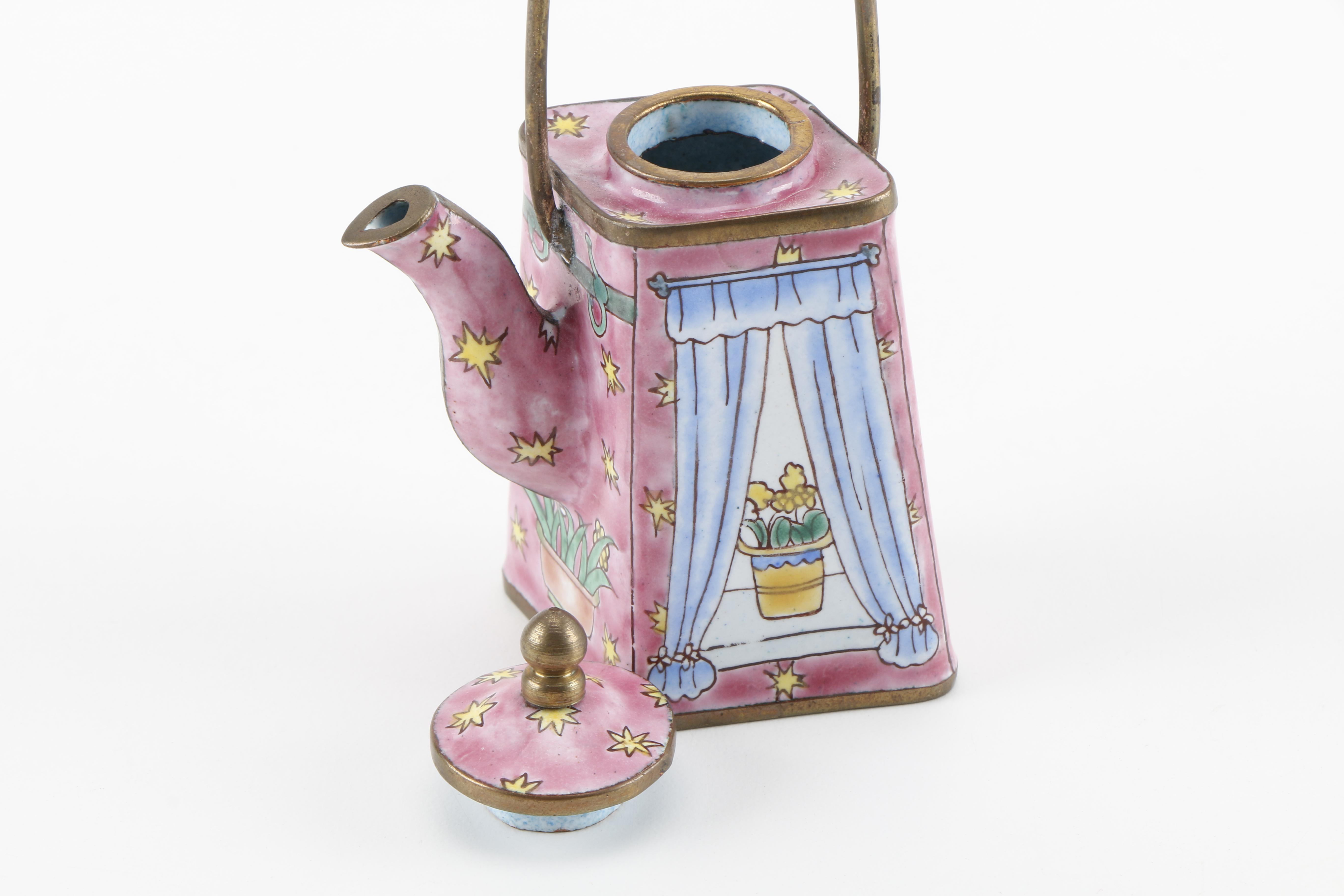 Metal Teapot Decor Including Empress Arts LTD.