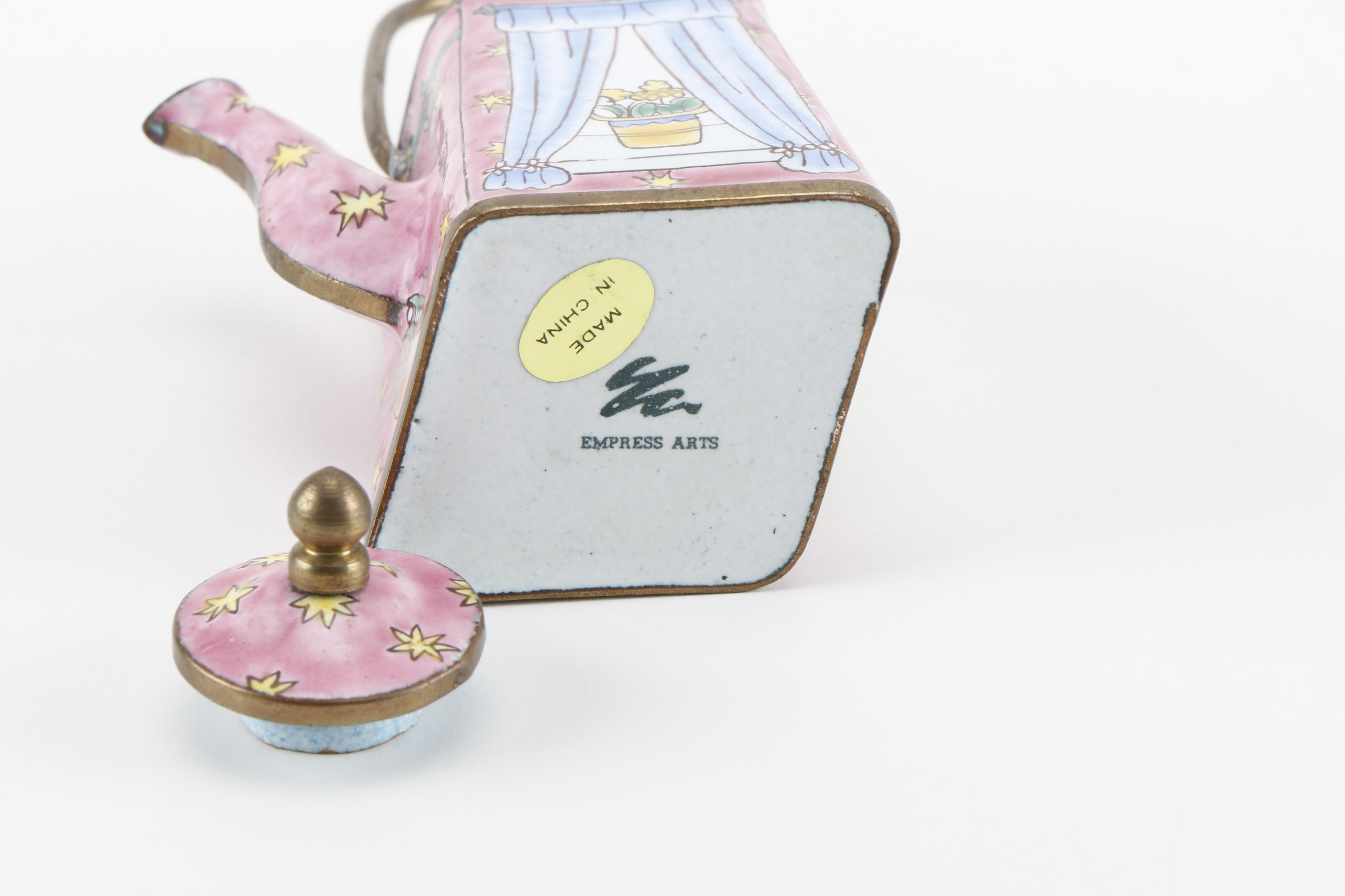 Metal Teapot Decor Including Empress Arts LTD.