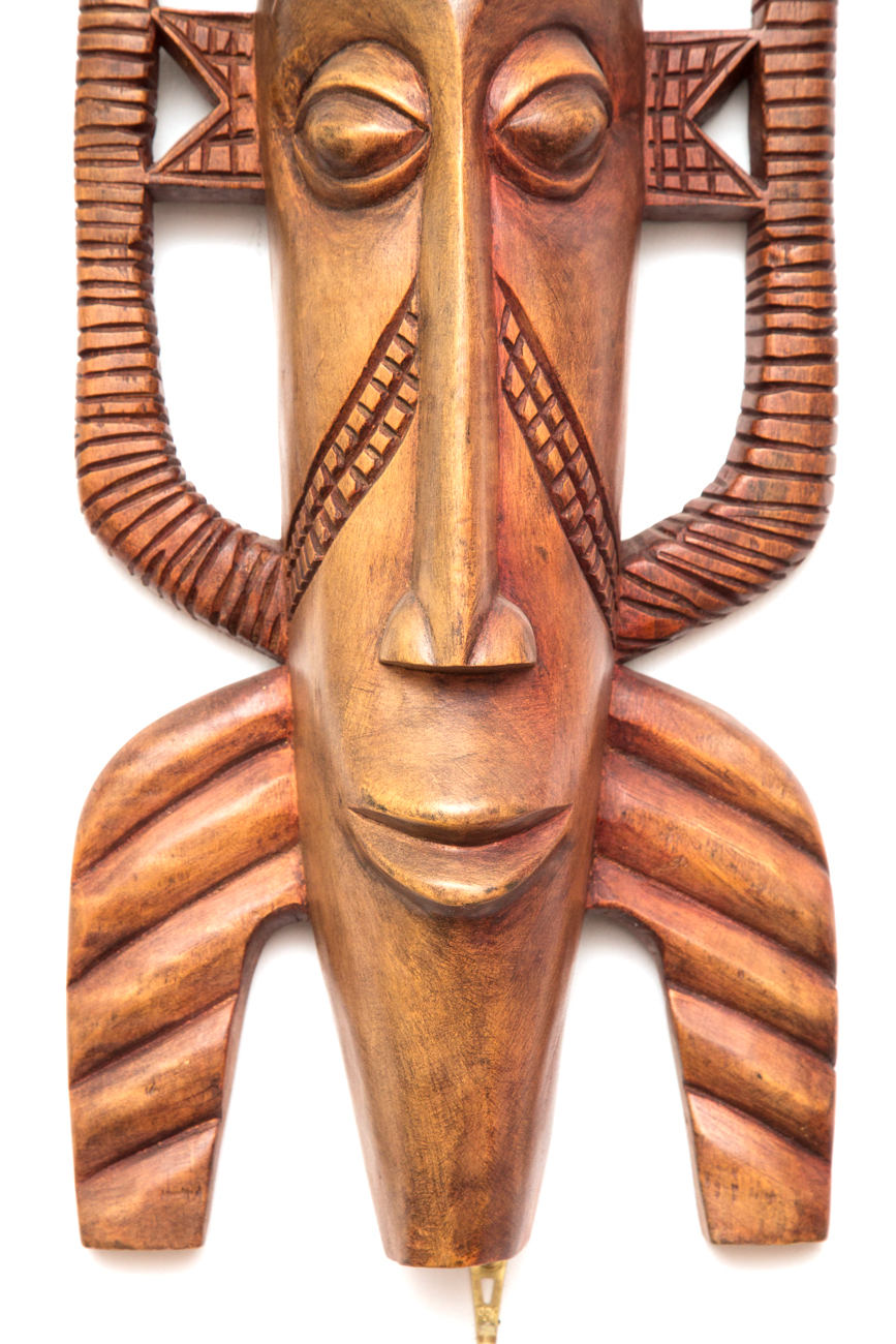 Grouping Of Large Hand Carved Tribal Masks