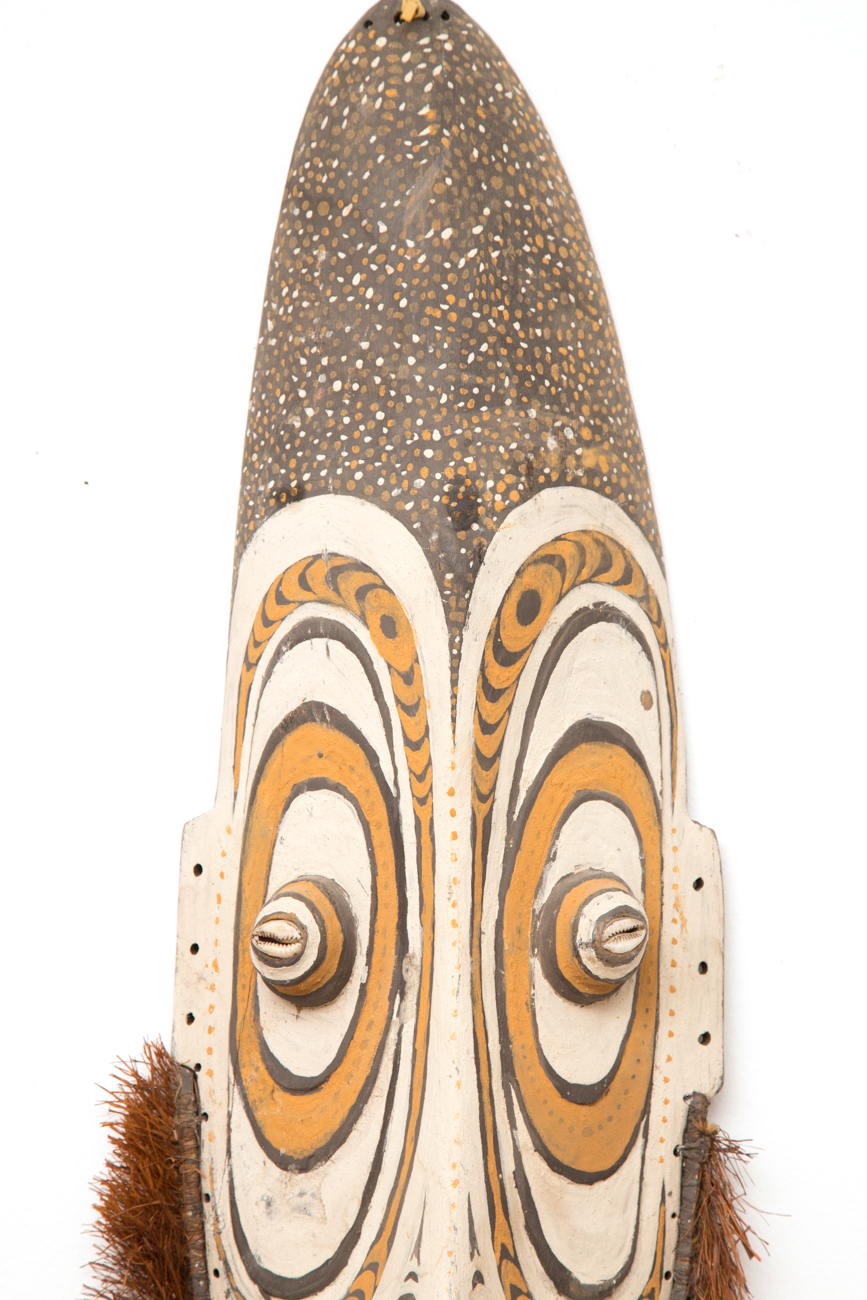 Grouping Of Large Hand Carved Tribal Masks