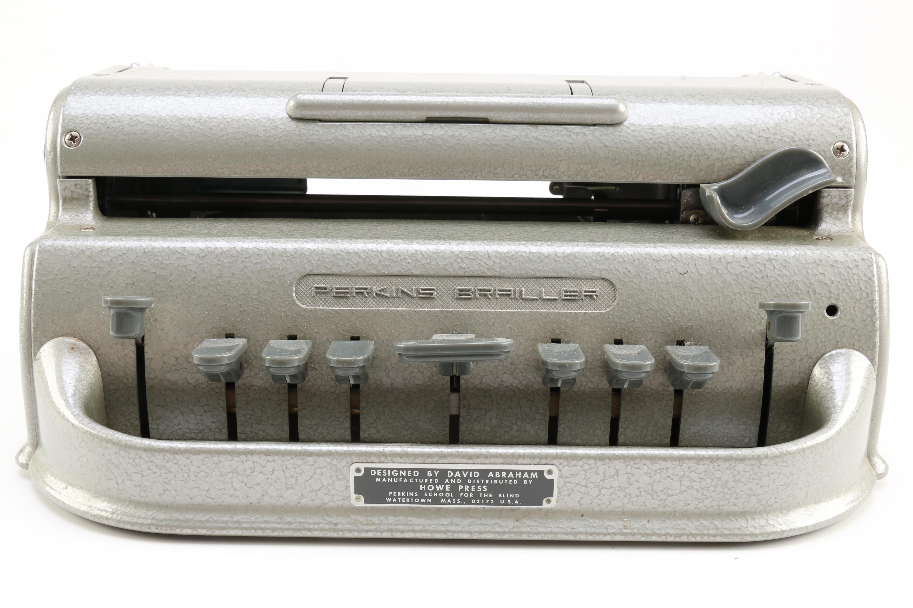 Vintage Perkins Brailler Typewriter