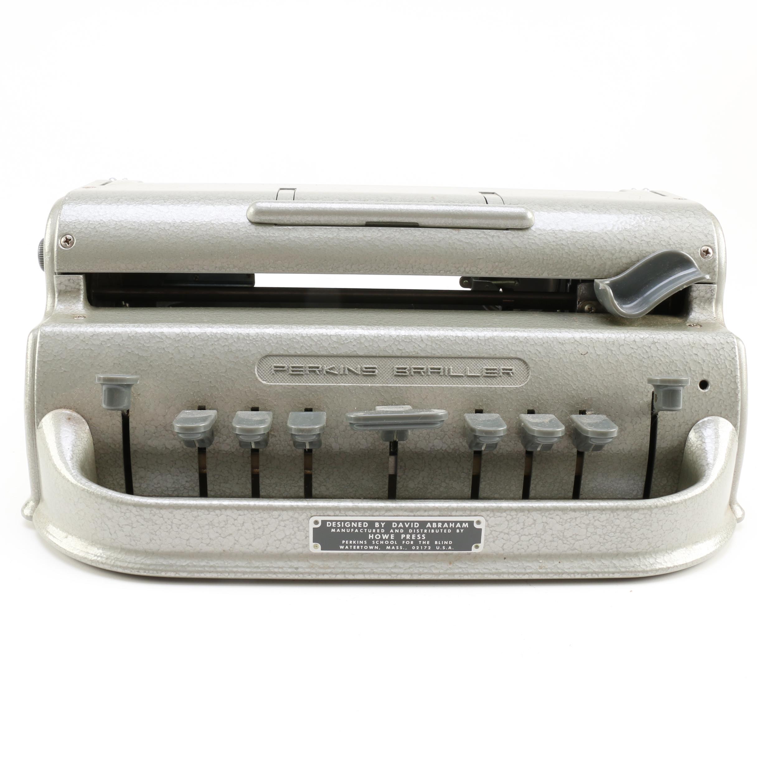 Vintage Perkins Brailler Typewriter