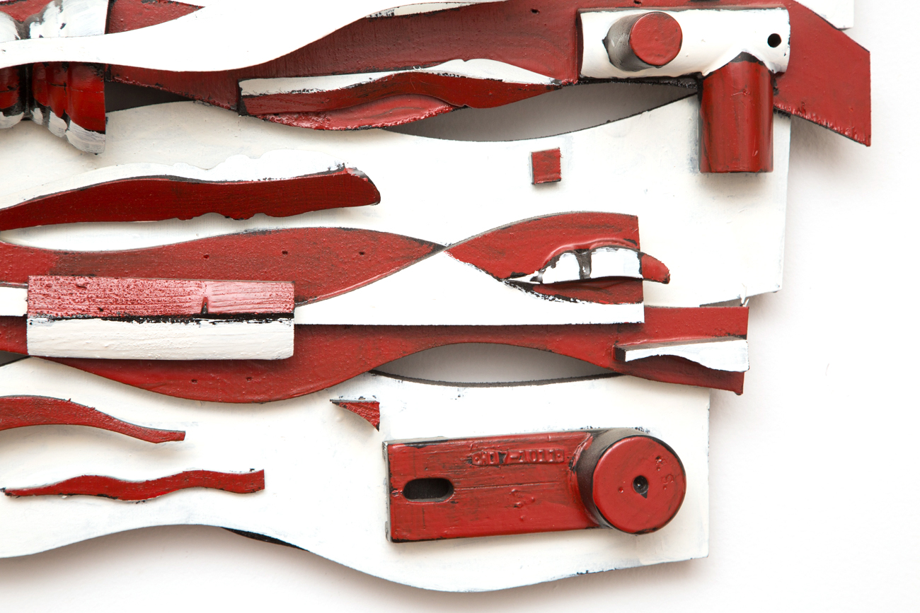 Folk Art American Flag Wall Sculpture