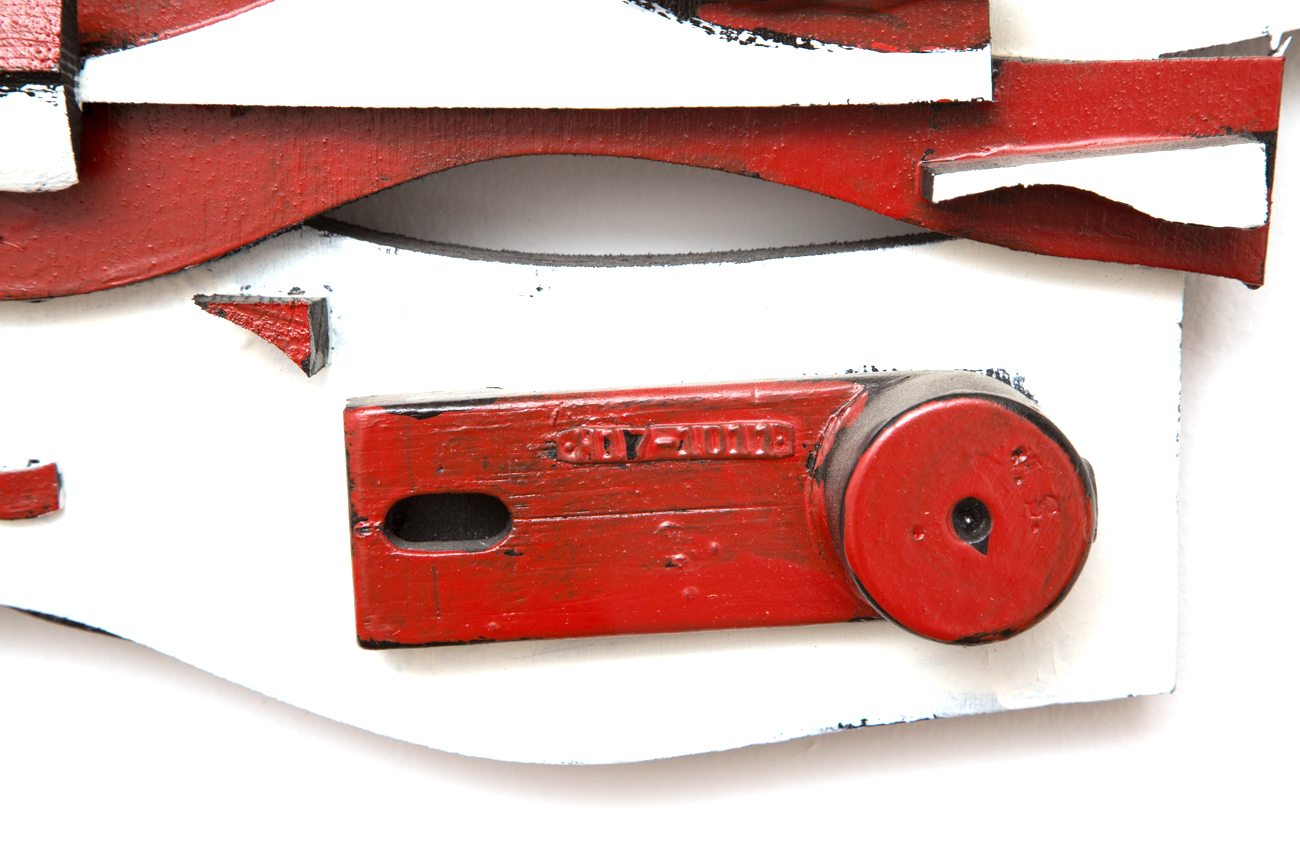 Folk Art American Flag Wall Sculpture