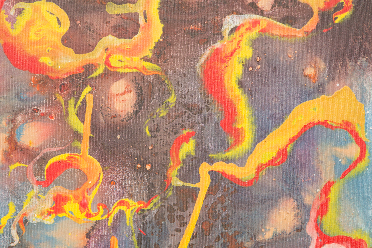 Ral Stalleukeer Large Abstract Painting "Vibrago"