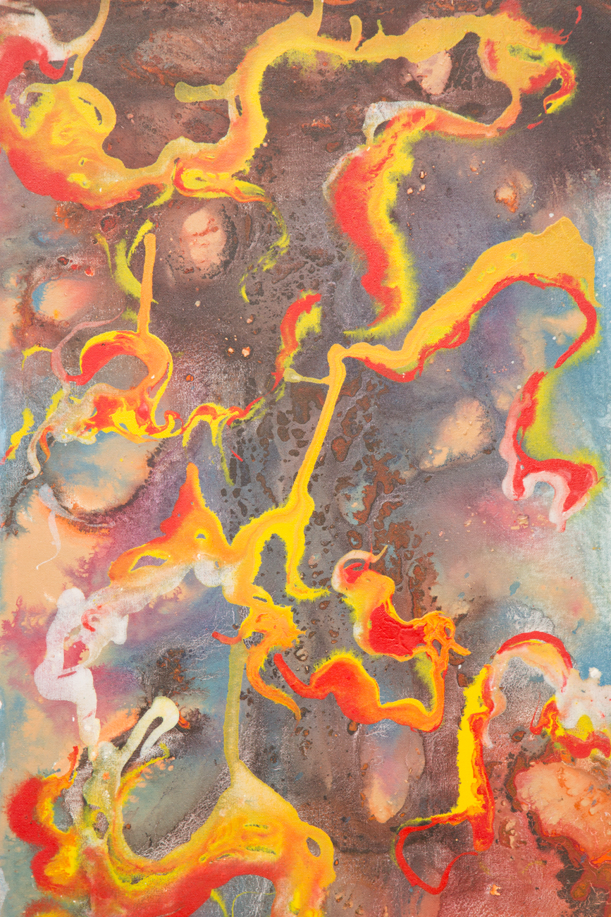 Ral Stalleukeer Large Abstract Painting "Vibrago"