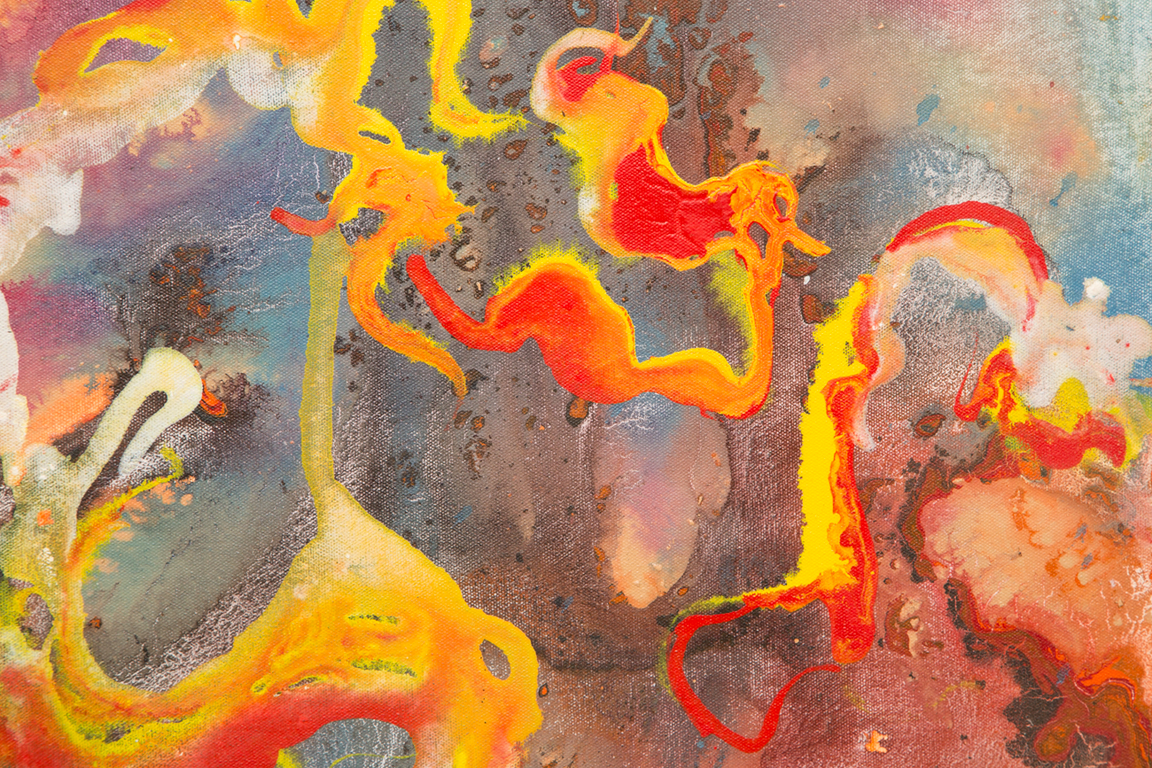 Ral Stalleukeer Large Abstract Painting "Vibrago"