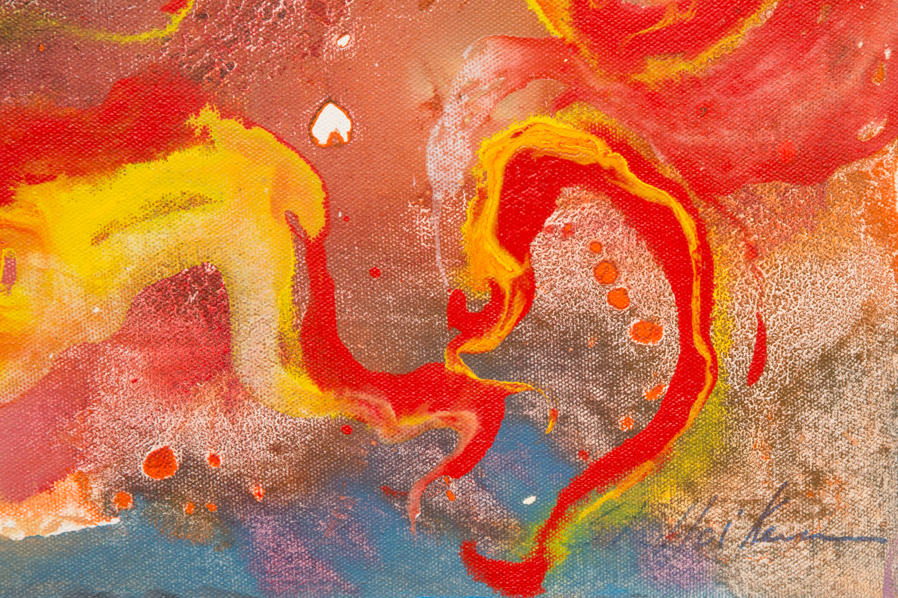 Ral Stalleukeer Large Abstract Painting "Vibrago"