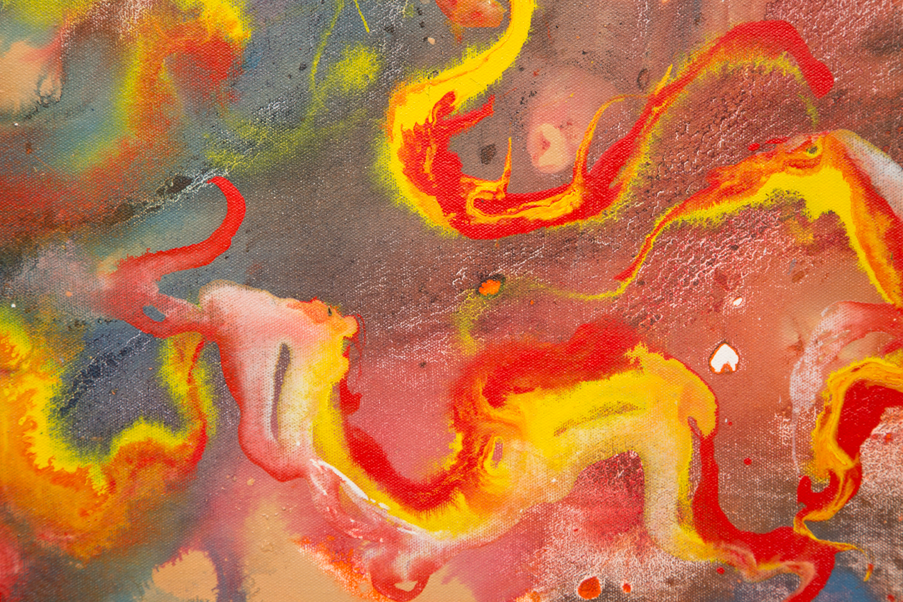 Ral Stalleukeer Large Abstract Painting "Vibrago"