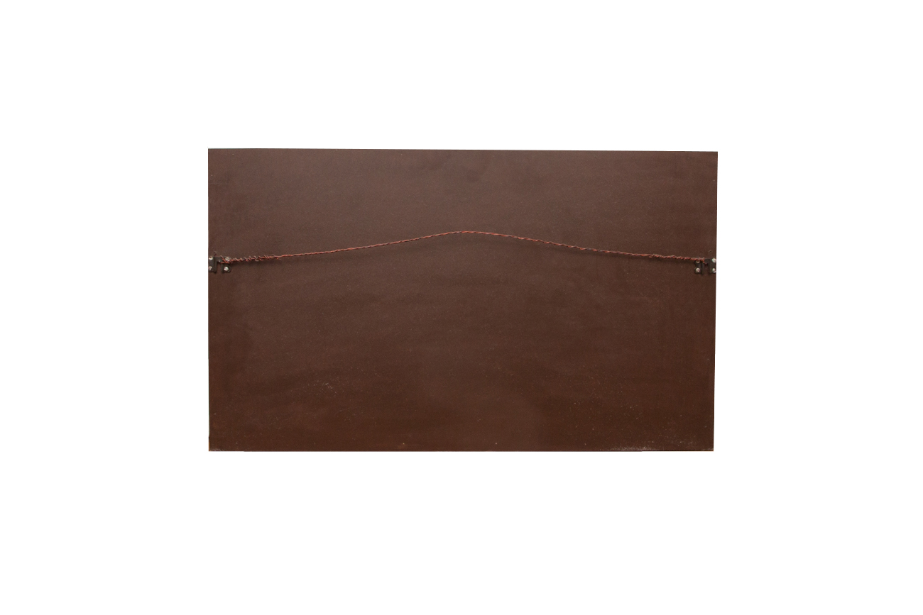 Large Wall Art With Brass And Hand Painted Accents