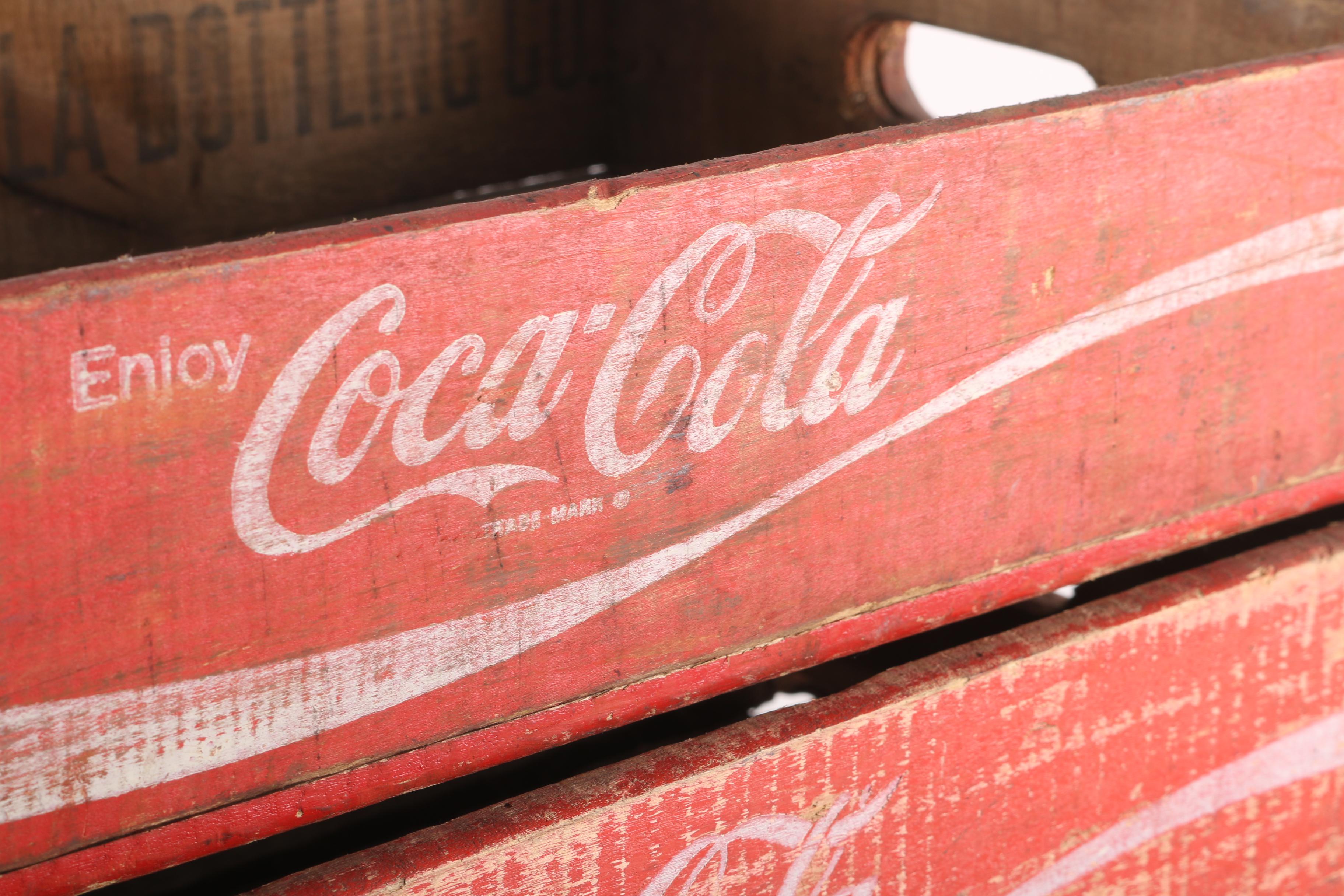 Four Vintage Coca-Cola Crates