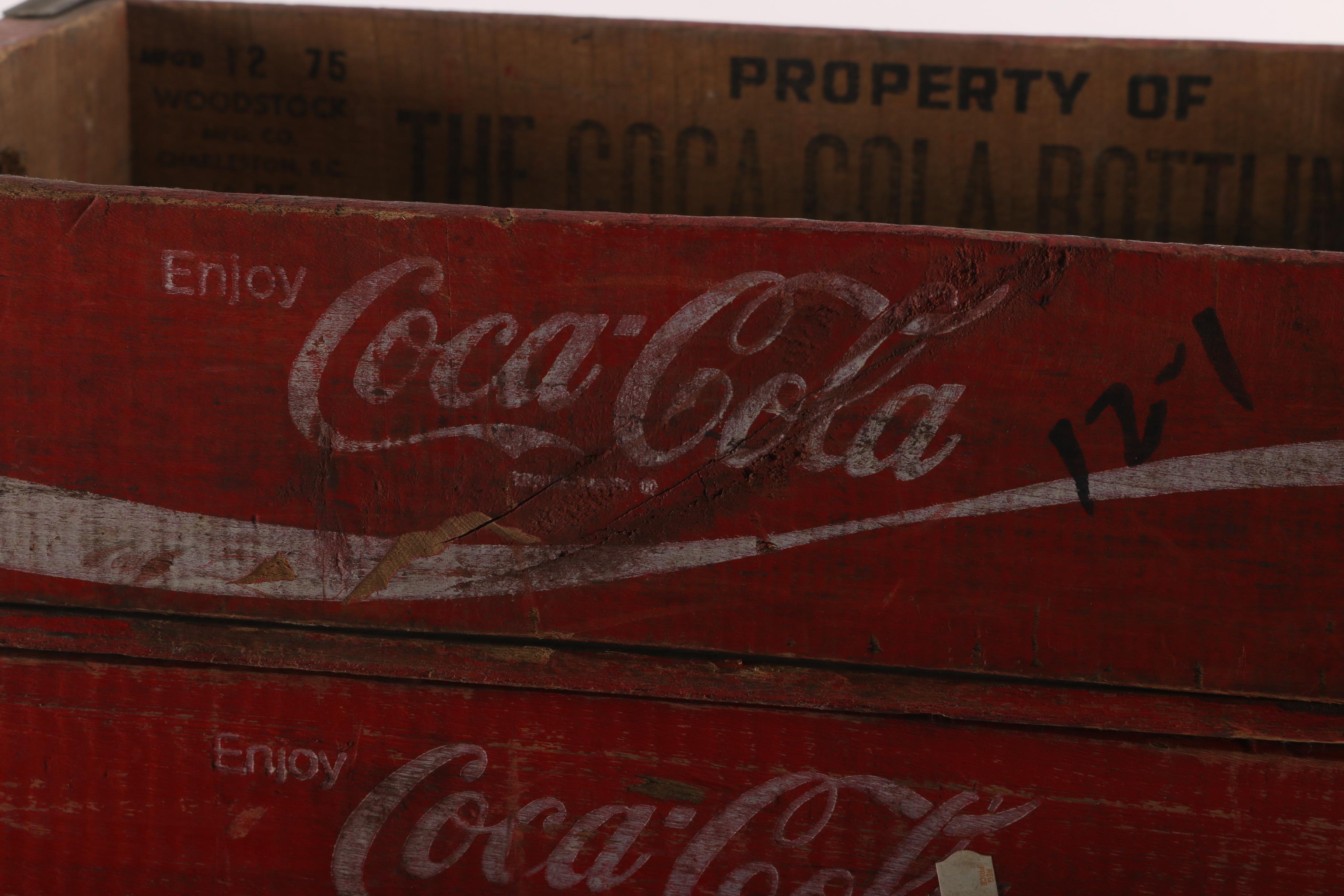 Four Vintage Coca-Cola Crates