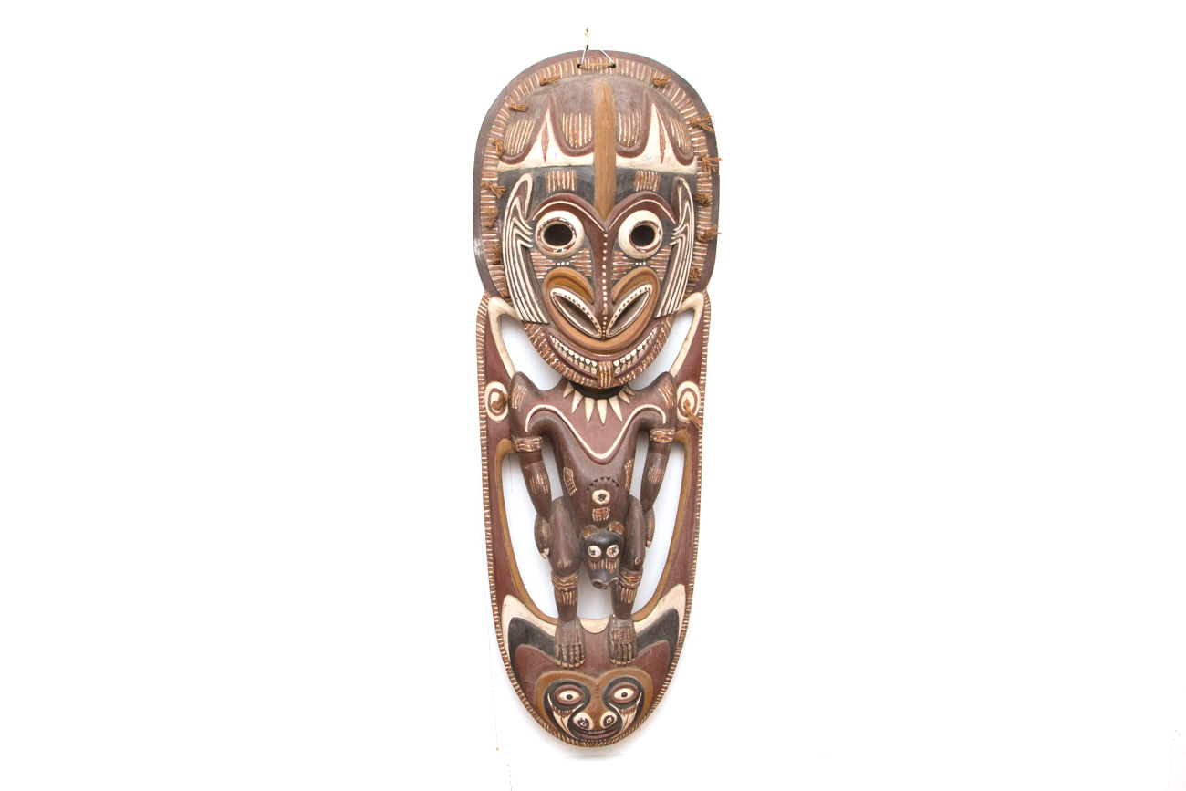 Very Large African Inspired Wooden Mask