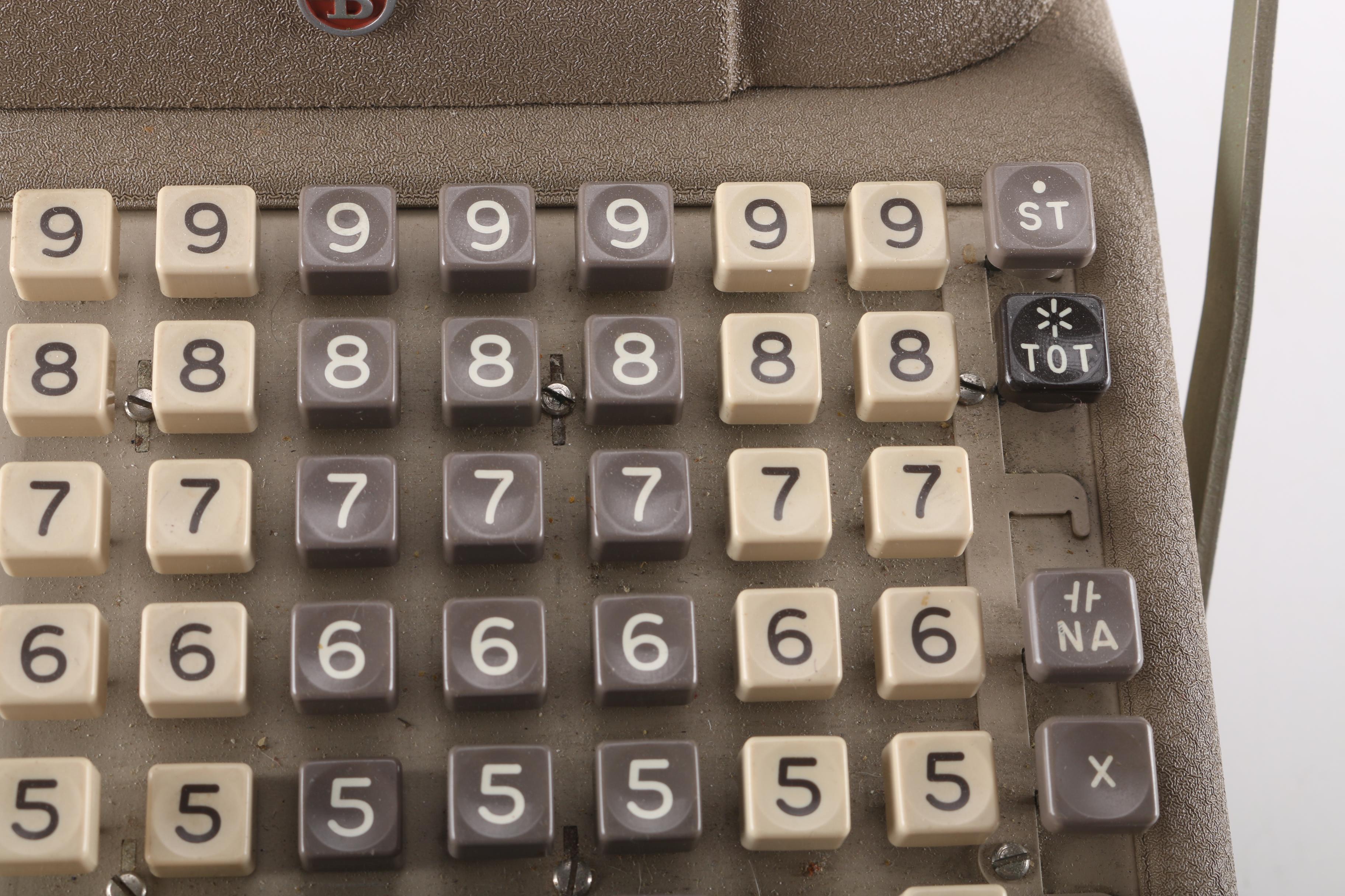 Burroughs Corporation Adding Machine