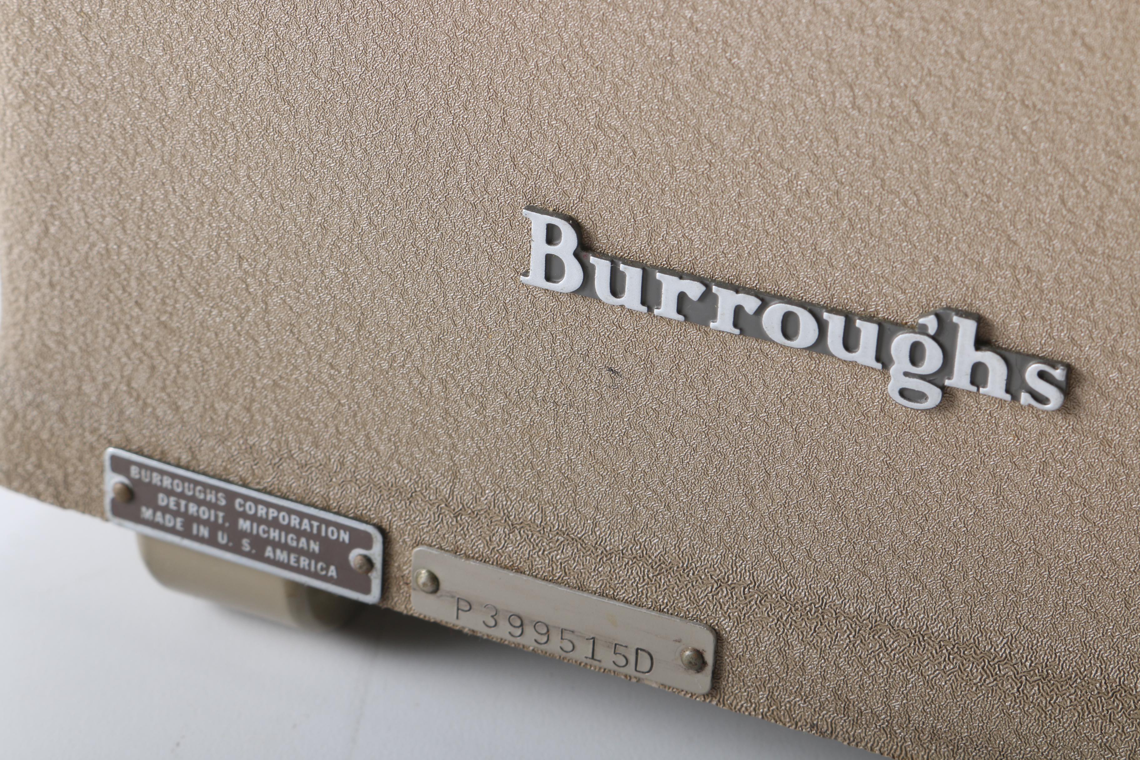 Burroughs Corporation Adding Machine