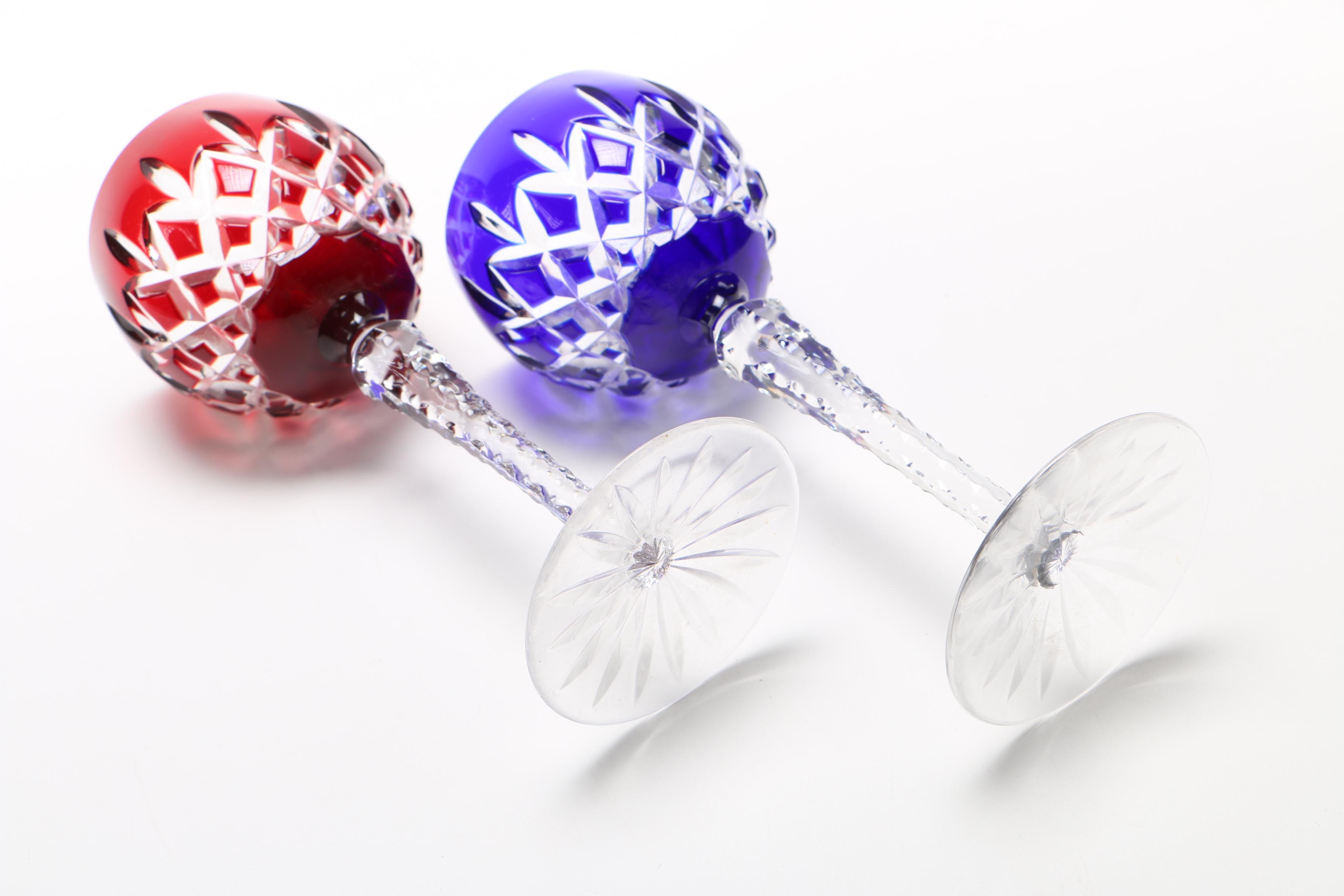 Ajka Lead Crystal "Arabella" Hock Wine Glasses