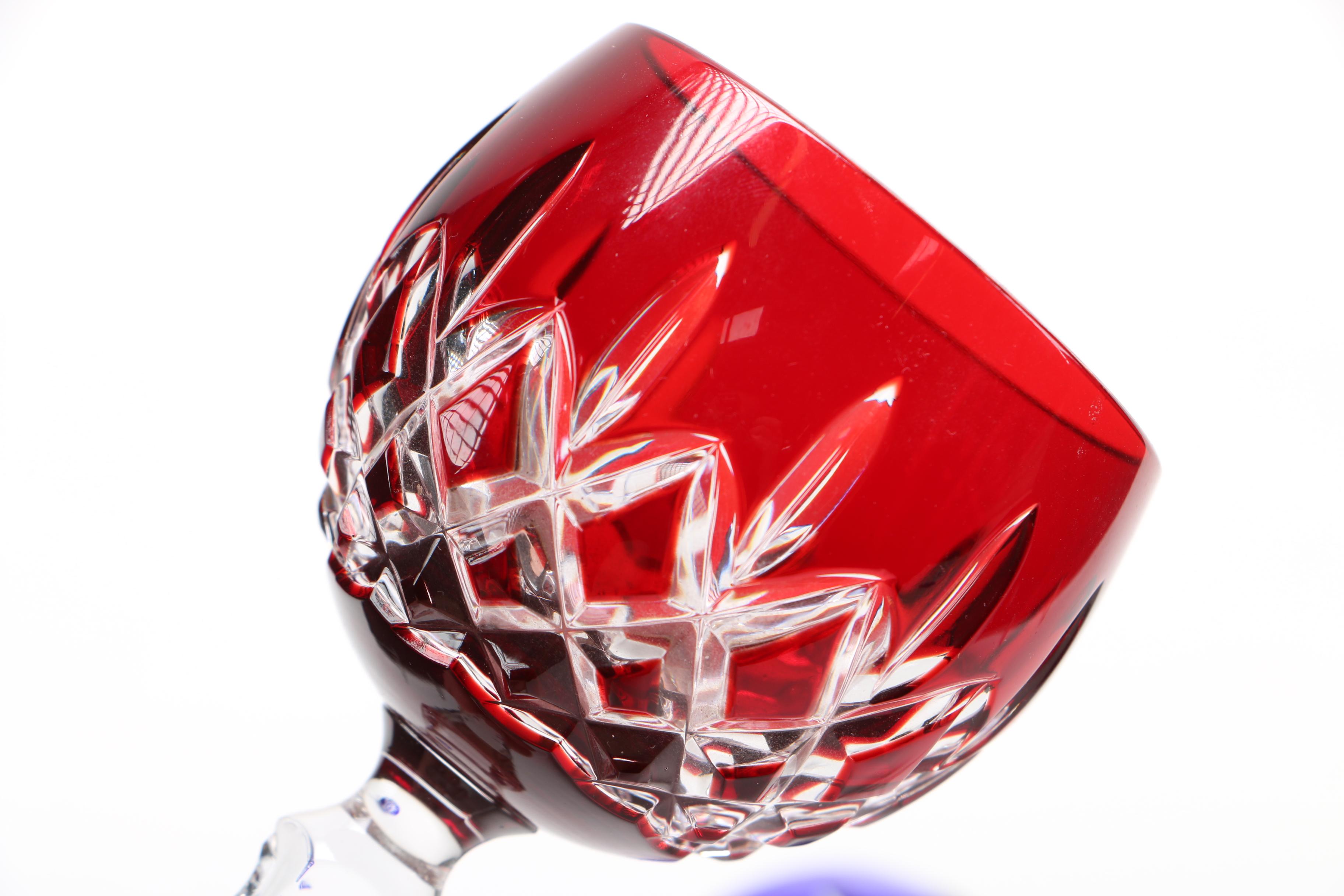 Ajka Lead Crystal "Arabella" Hock Wine Glasses