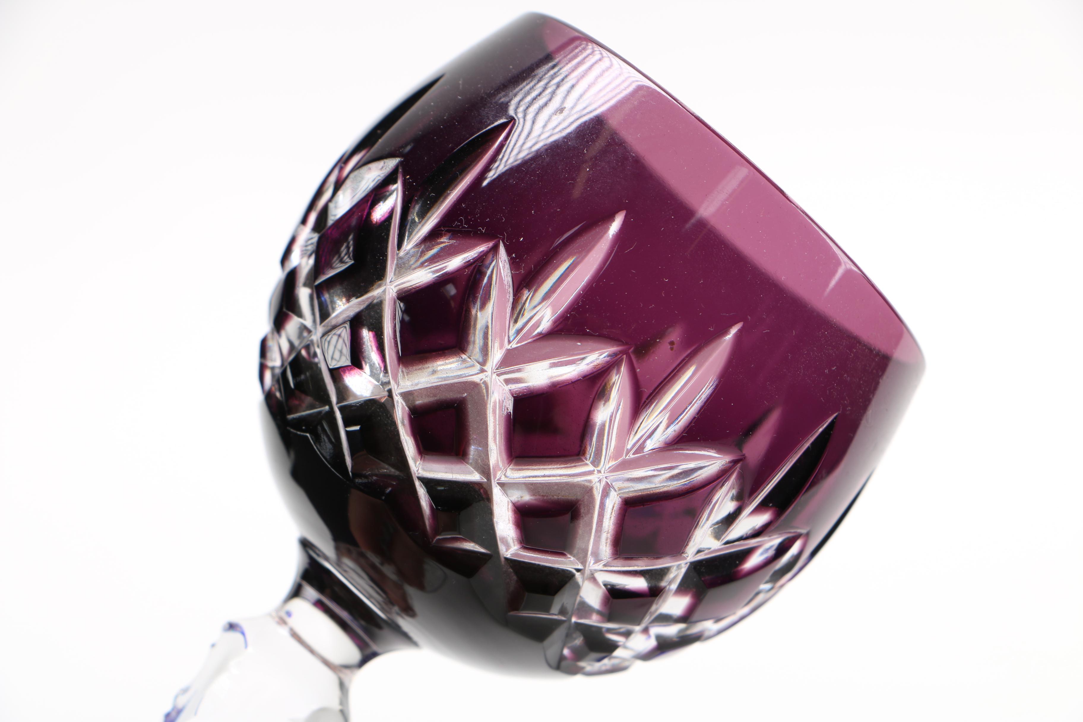 Ajka Lead Crystal "Arabella" Hock Wine Glasses