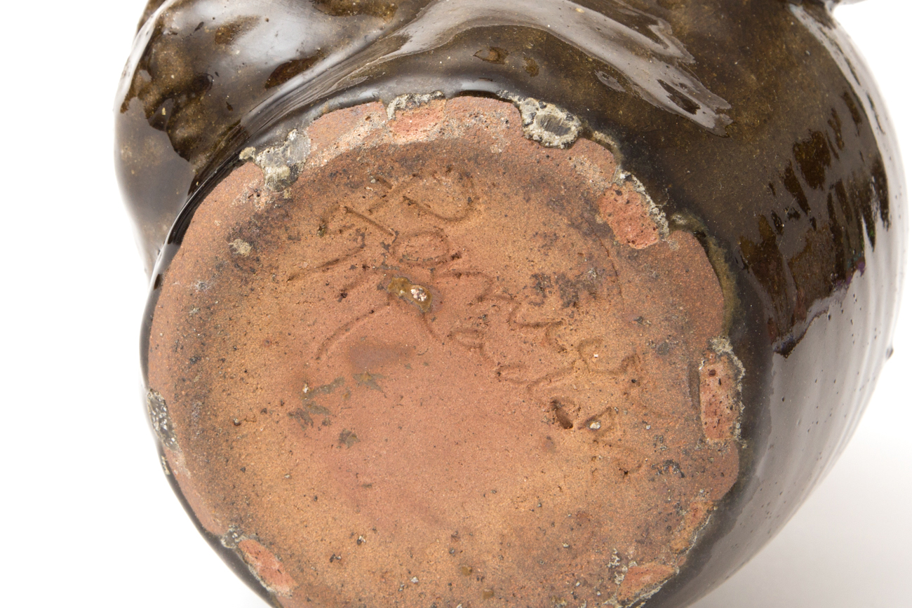 Hand Crafted Stoneware Face Jug By Quillan Lanier Meaders