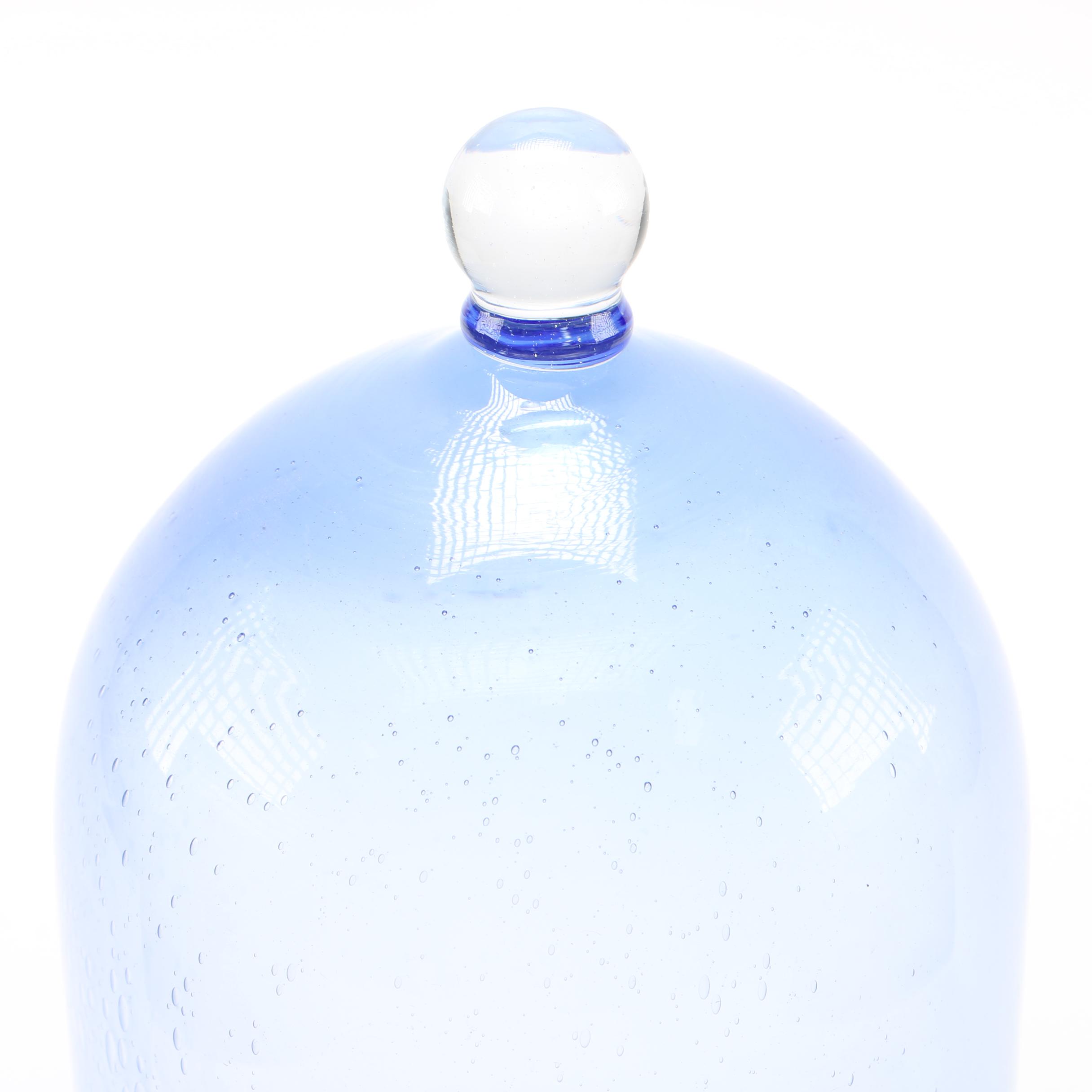 Blue Glass Dome Lid