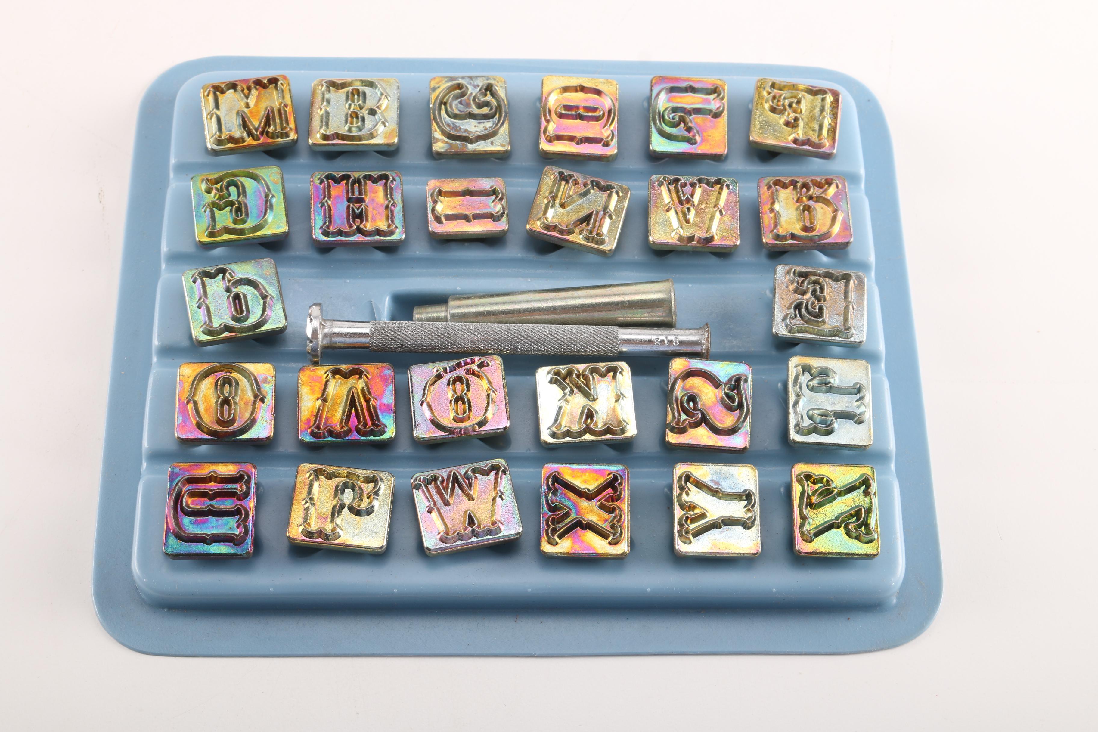 Metal Letter Punches and Drafting Tools
