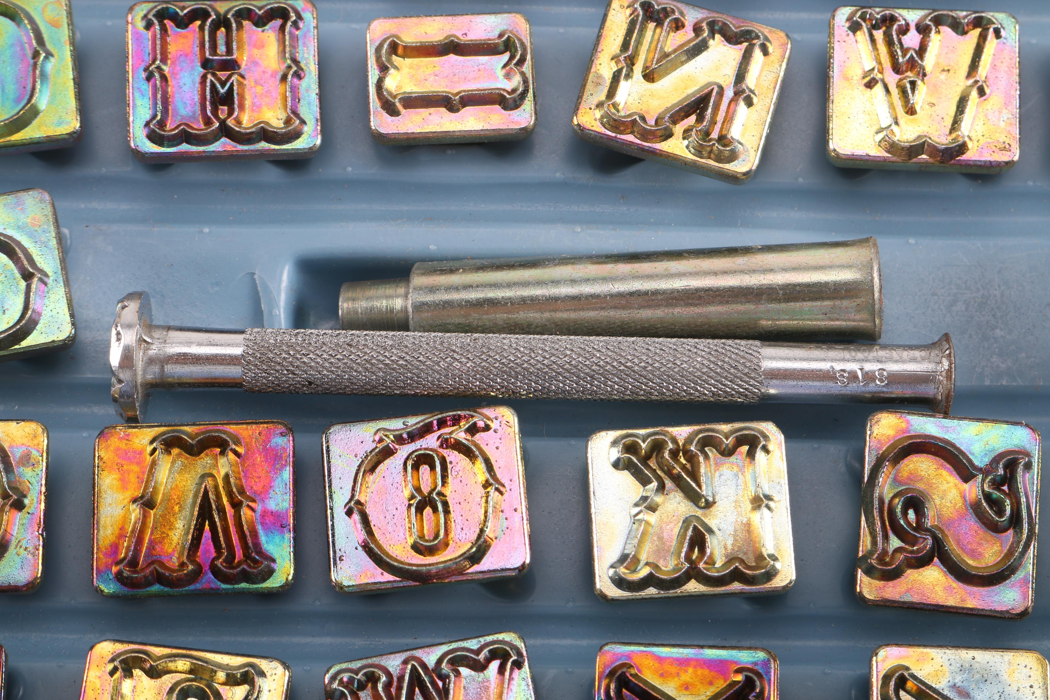 Metal Letter Punches and Drafting Tools