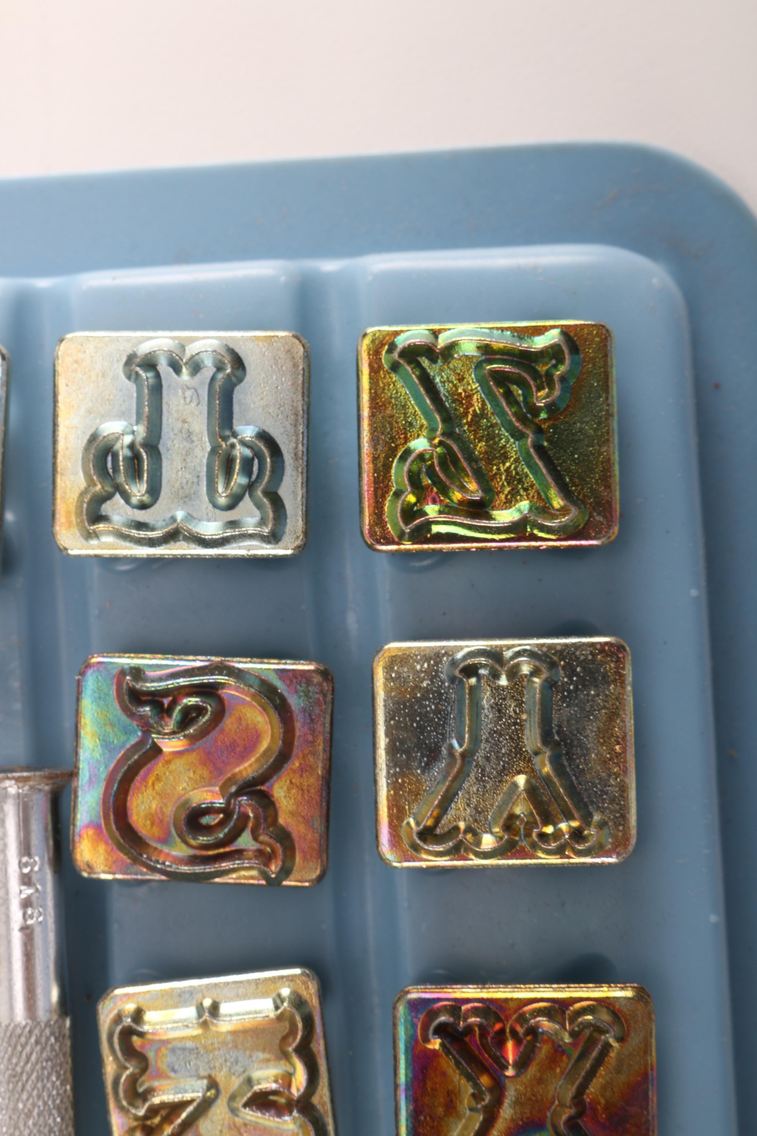 Metal Letter Punches and Drafting Tools