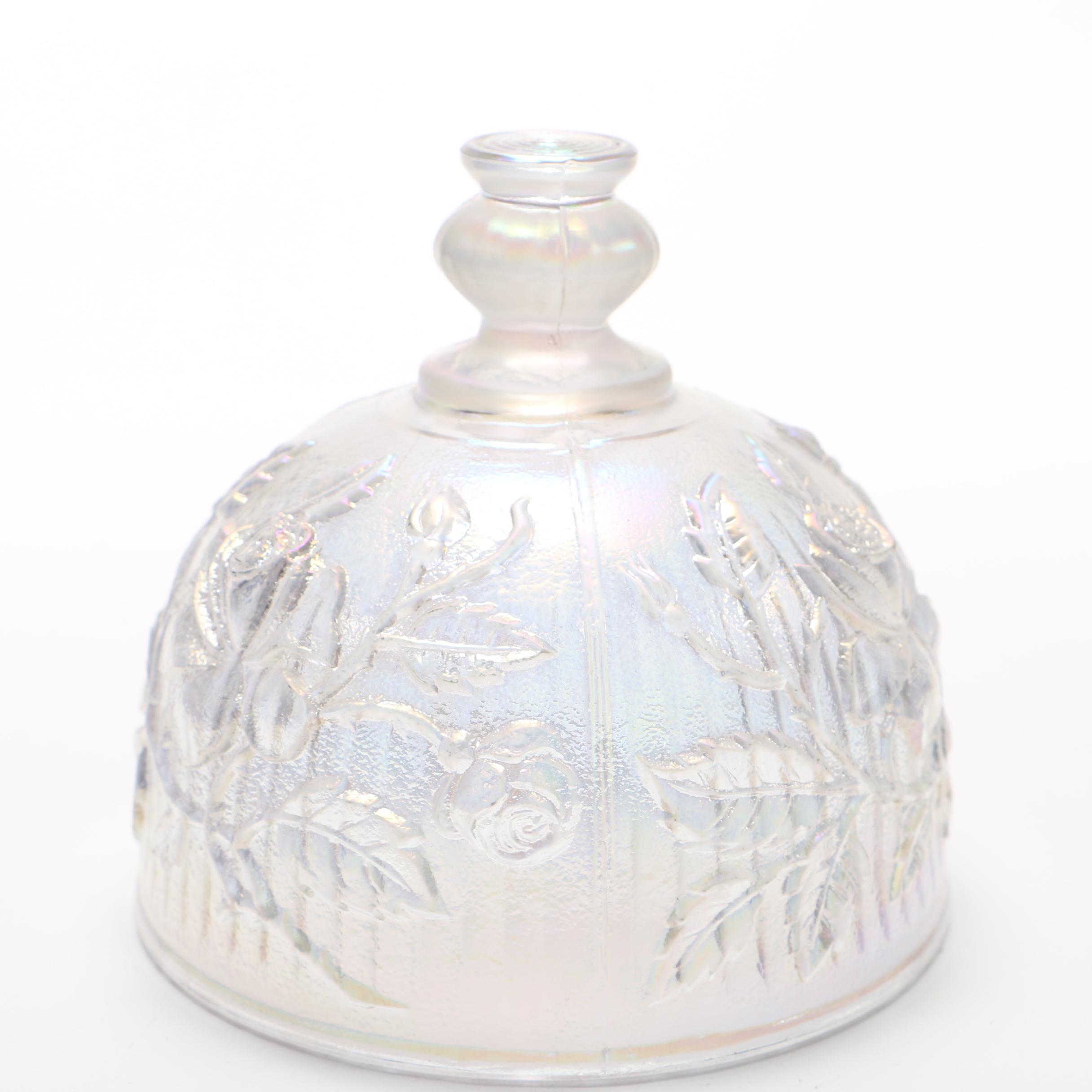 Carnival Glass Butter Dish