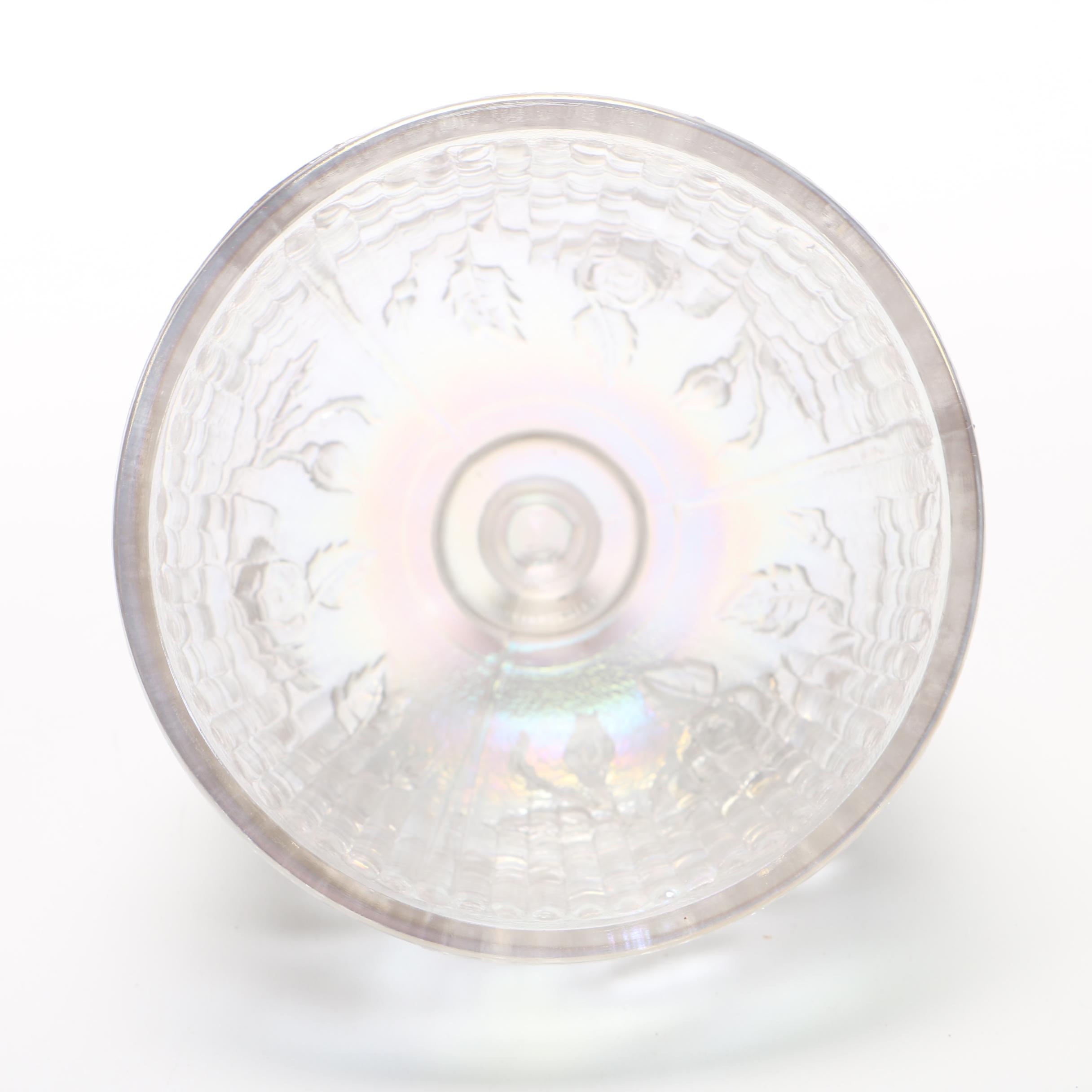 Carnival Glass Butter Dish