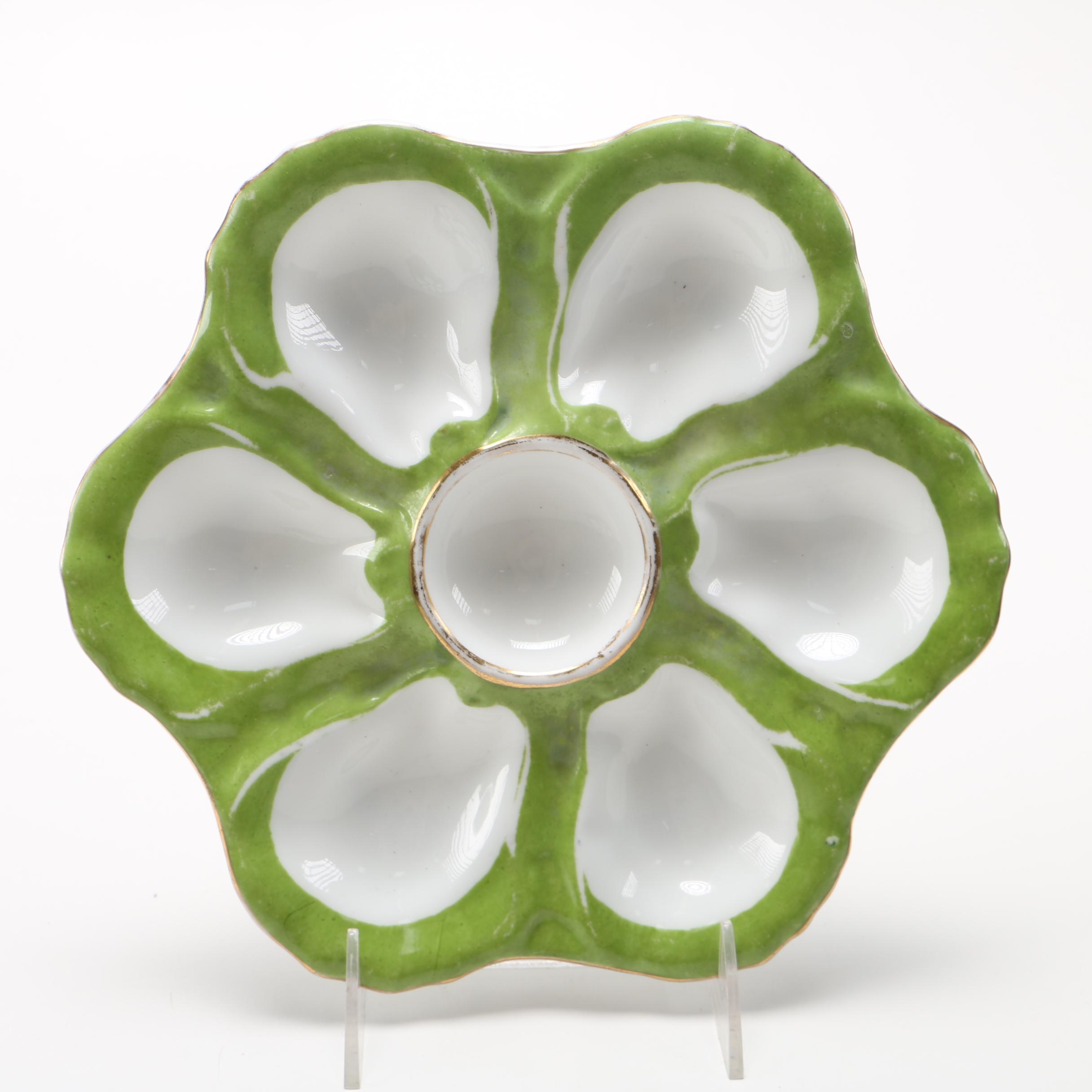 Porcelain Plates Including Antique Robert Klemm Oyster Plates