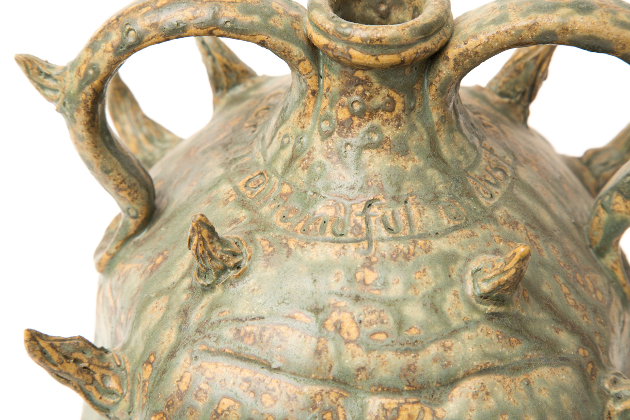 Double Sided Devil's Face Jug By JC Mahlke - The Yankee Potter