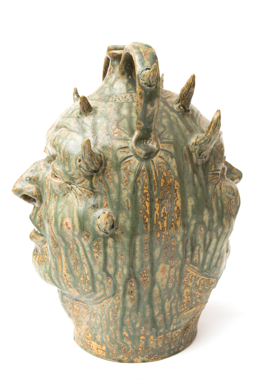 Double Sided Devil's Face Jug By JC Mahlke - The Yankee Potter