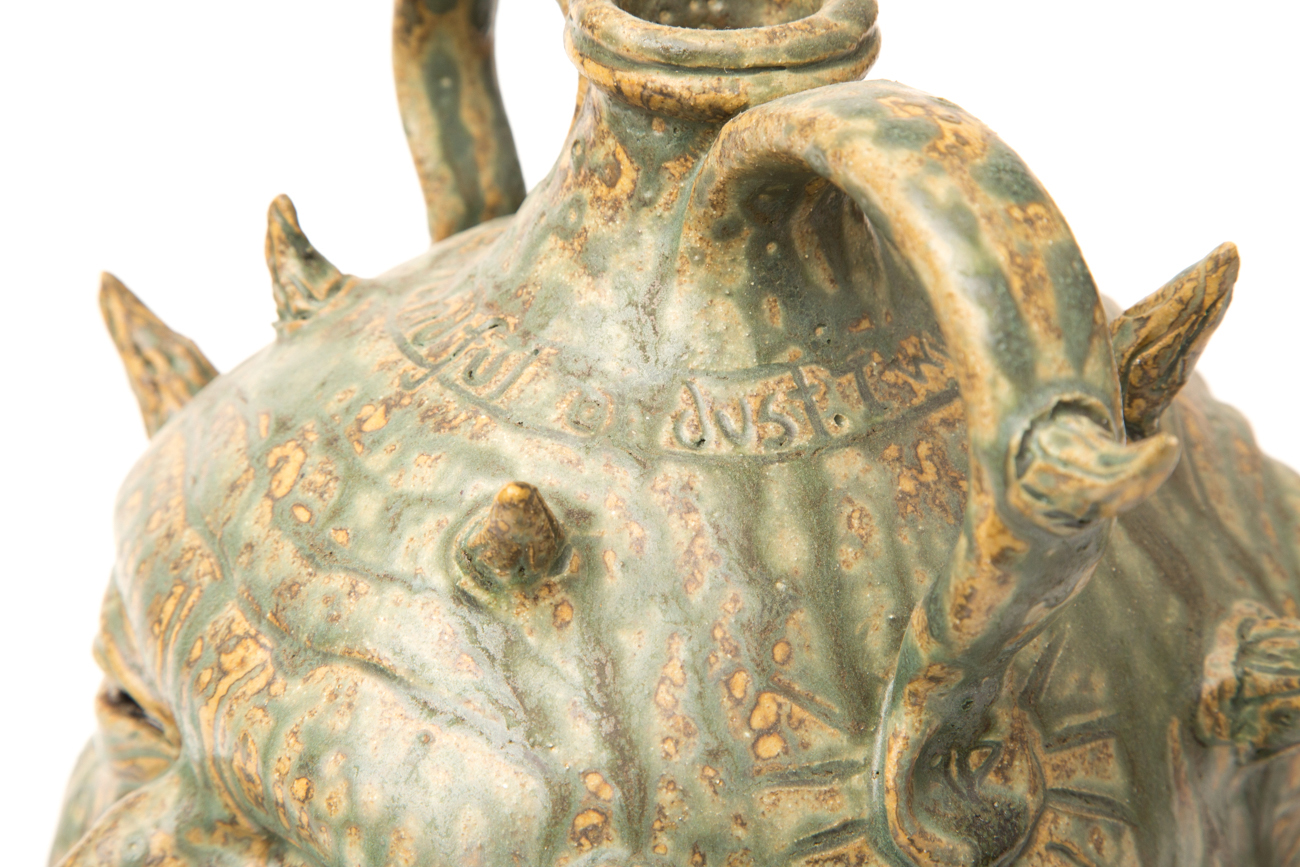 Double Sided Devil's Face Jug By JC Mahlke - The Yankee Potter