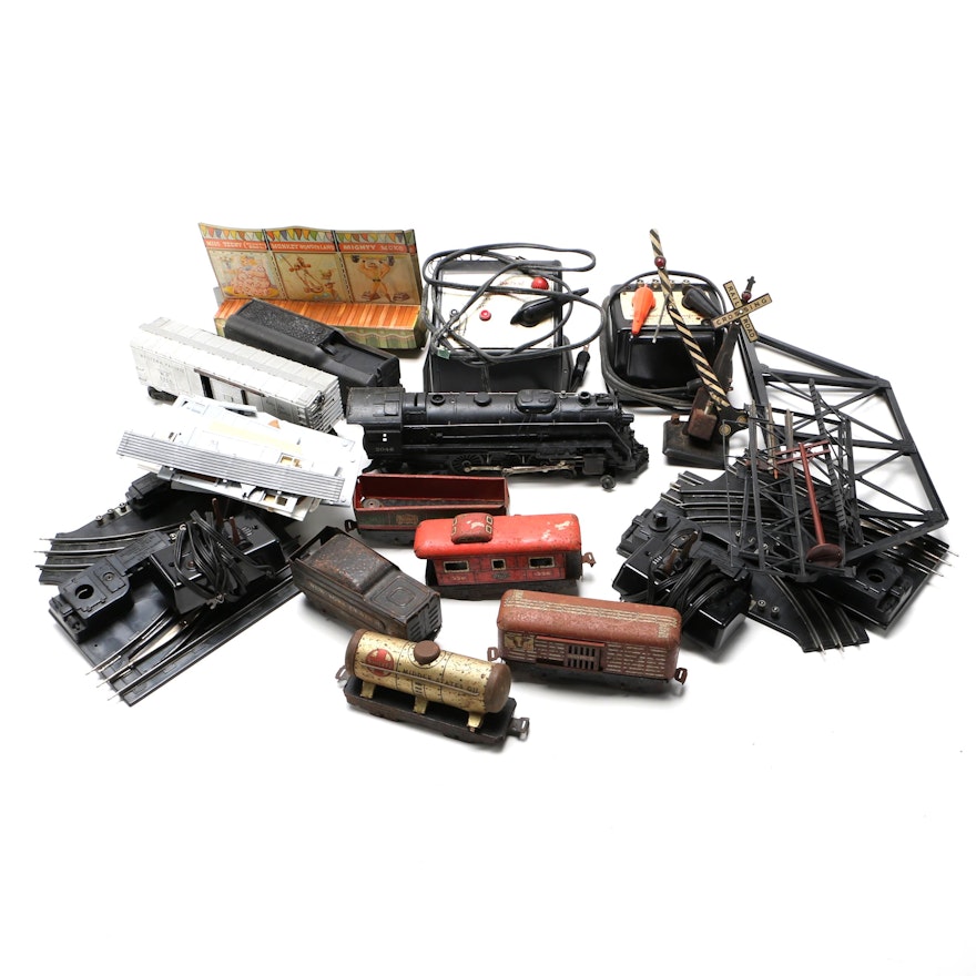 Collection of Lionel Train Cars and Accessories