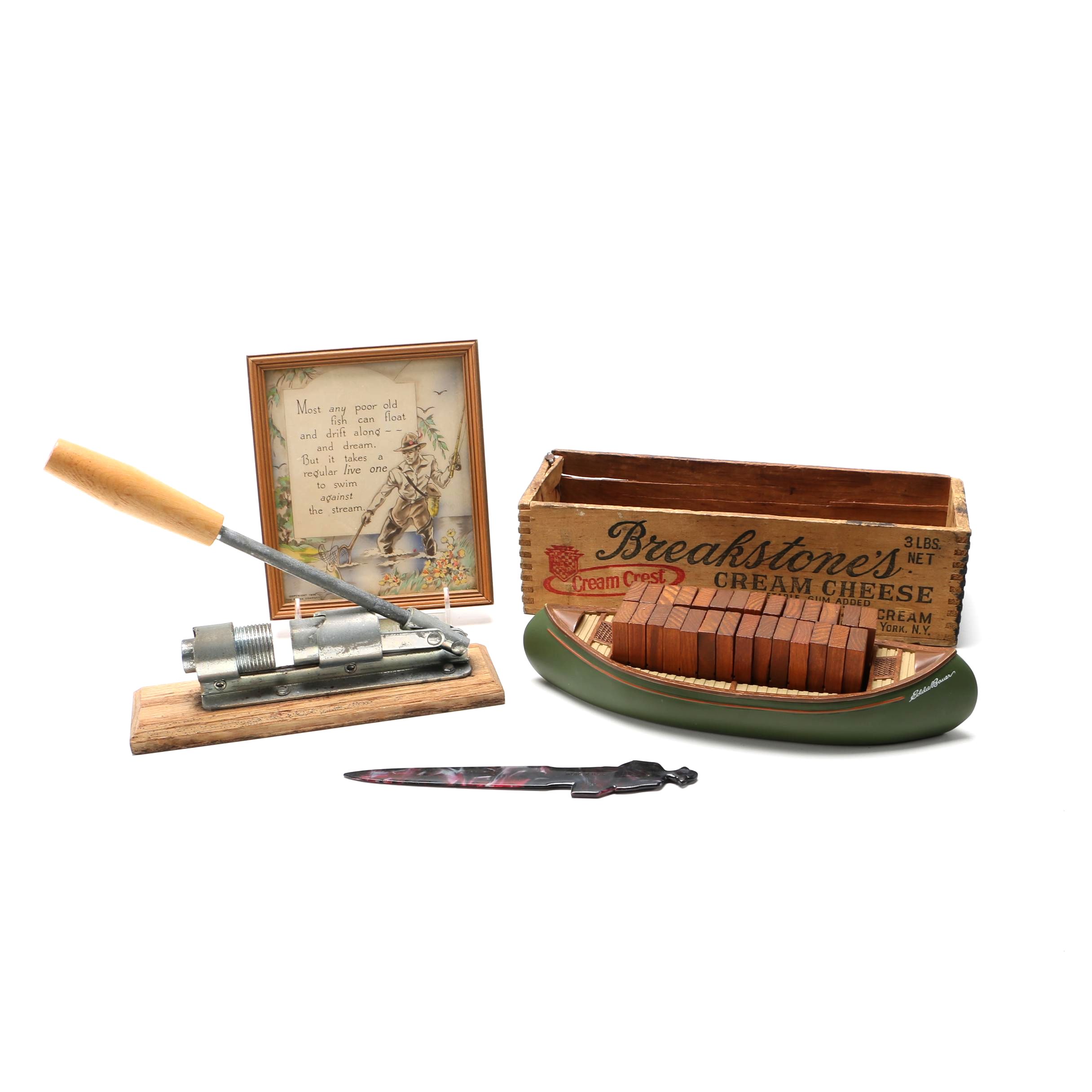 Decorative Items Featuring Breakstone's Cream Cheese Box