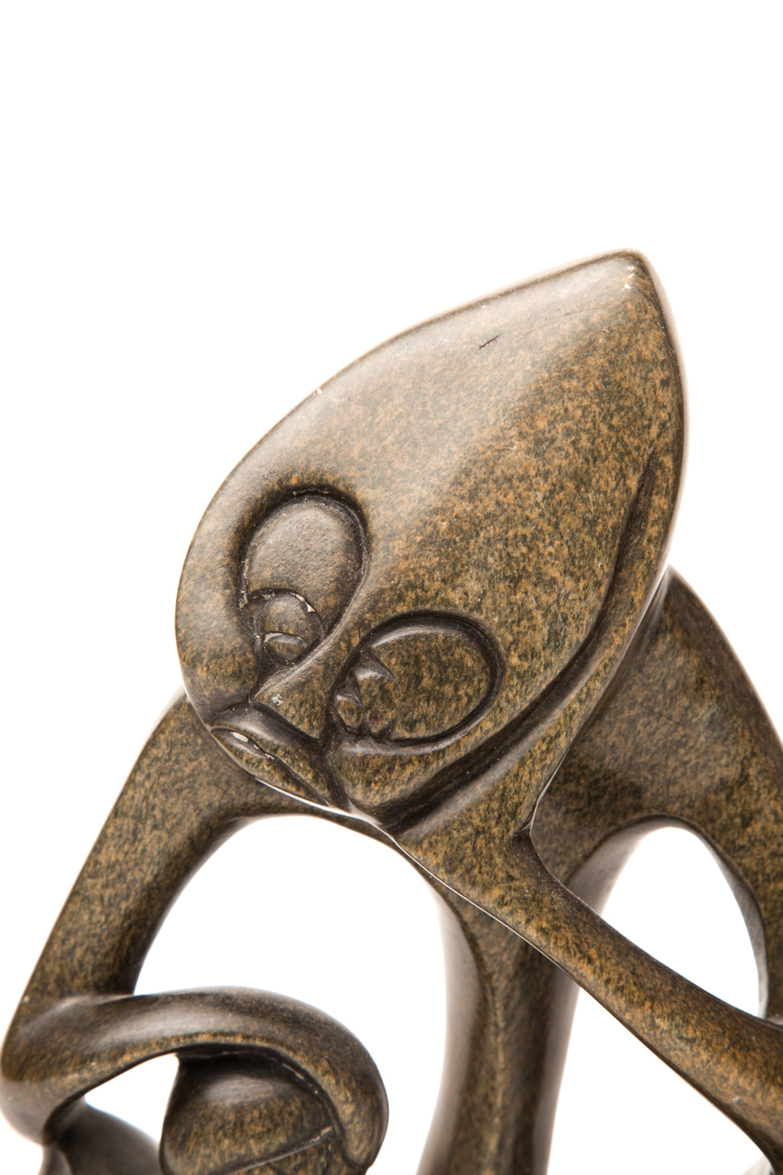 African Figural Stone Sculpture By Tendai Gwadu