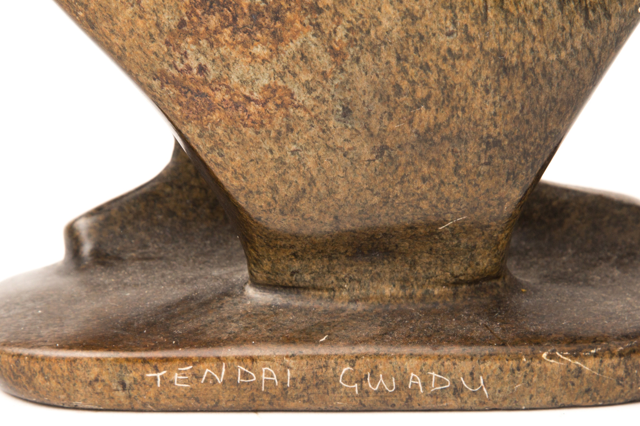 African Figural Stone Sculpture By Tendai Gwadu