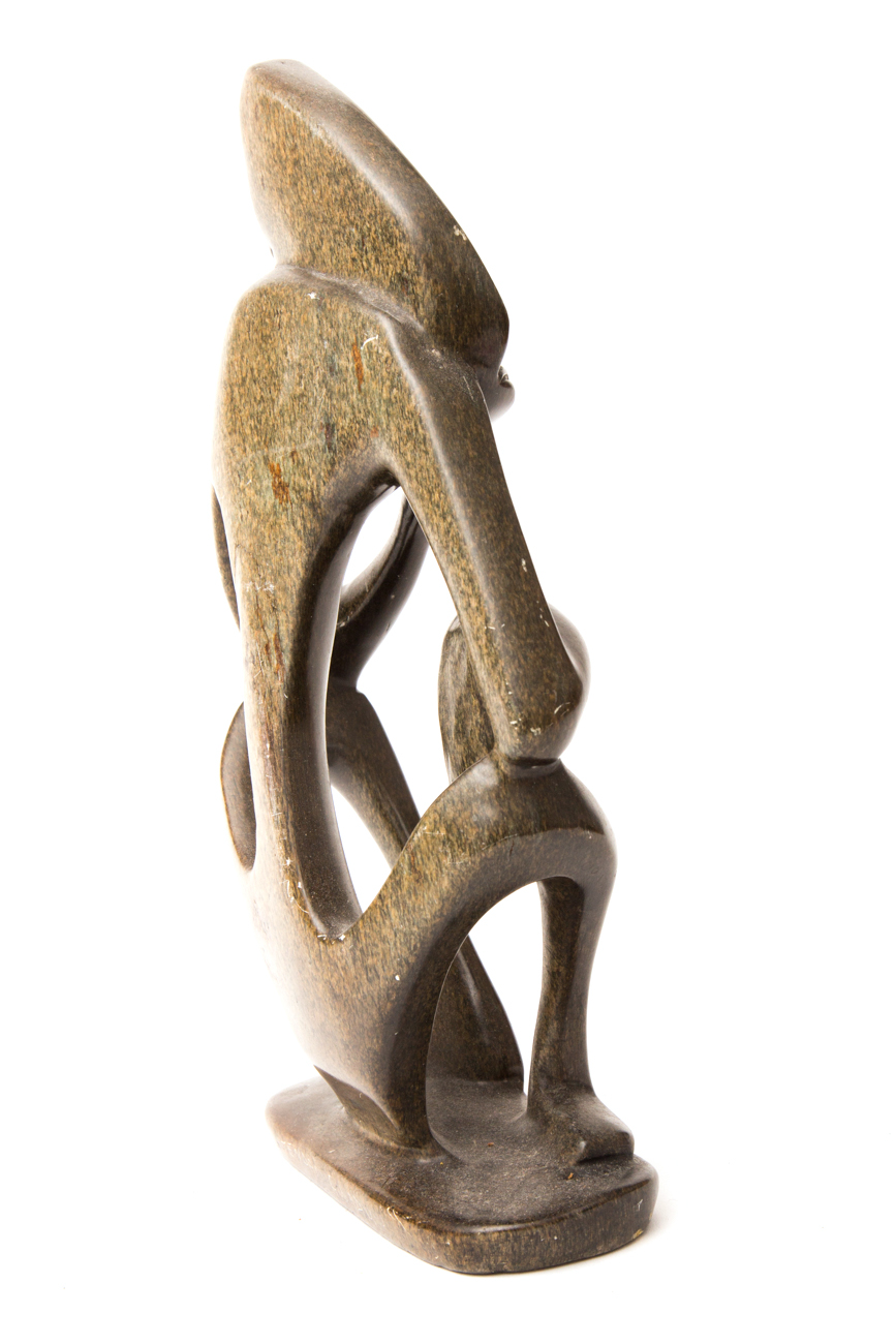 African Figural Stone Sculpture By Tendai Gwadu