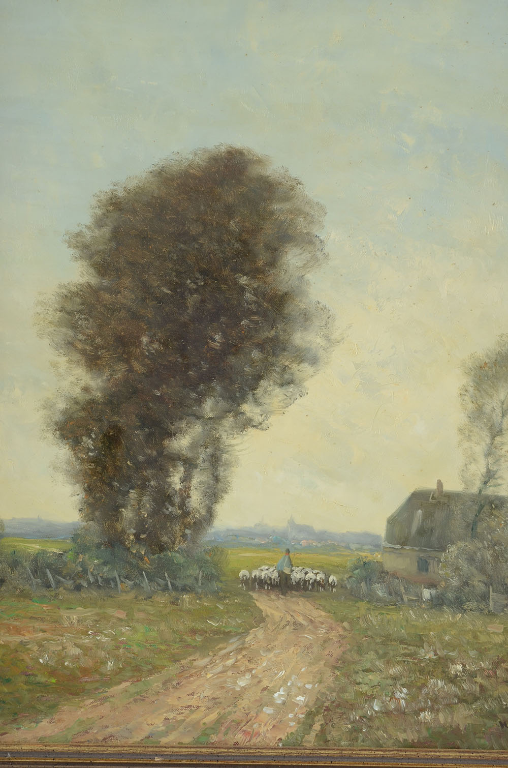 Helmut Reuter Original Pastoral Landscape Oil on Canvas