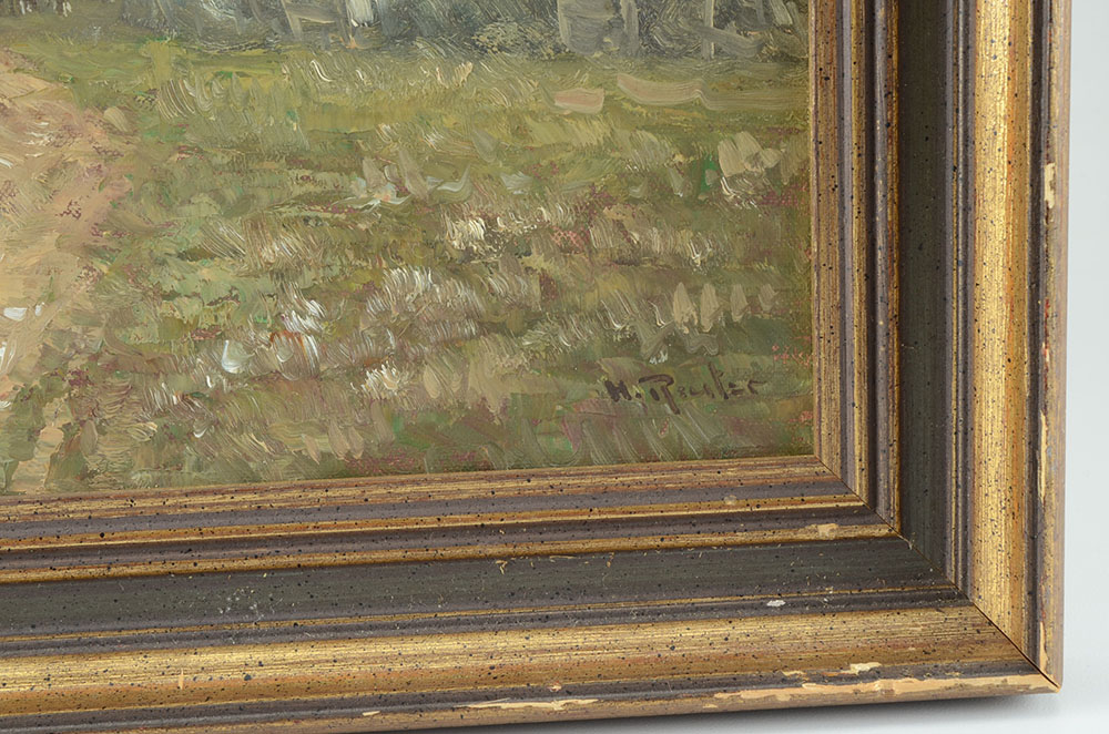 Helmut Reuter Original Pastoral Landscape Oil on Canvas