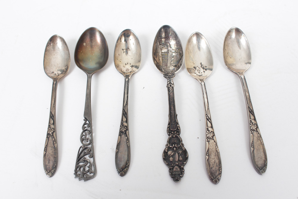 Sterling Silver Assortment Featuring Heirloom Spoons
